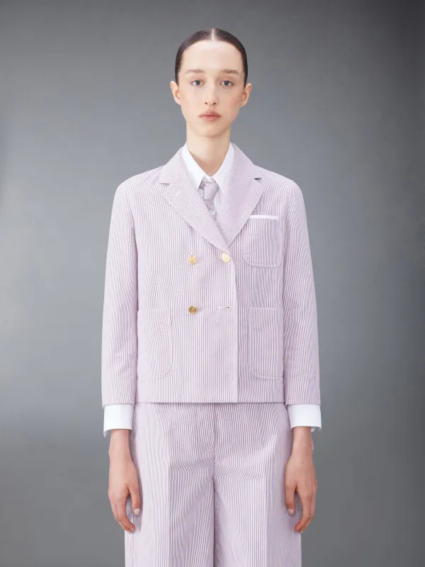 DOBBYCORD CROPPED SACK SPORT COAT sold by Thom Browne