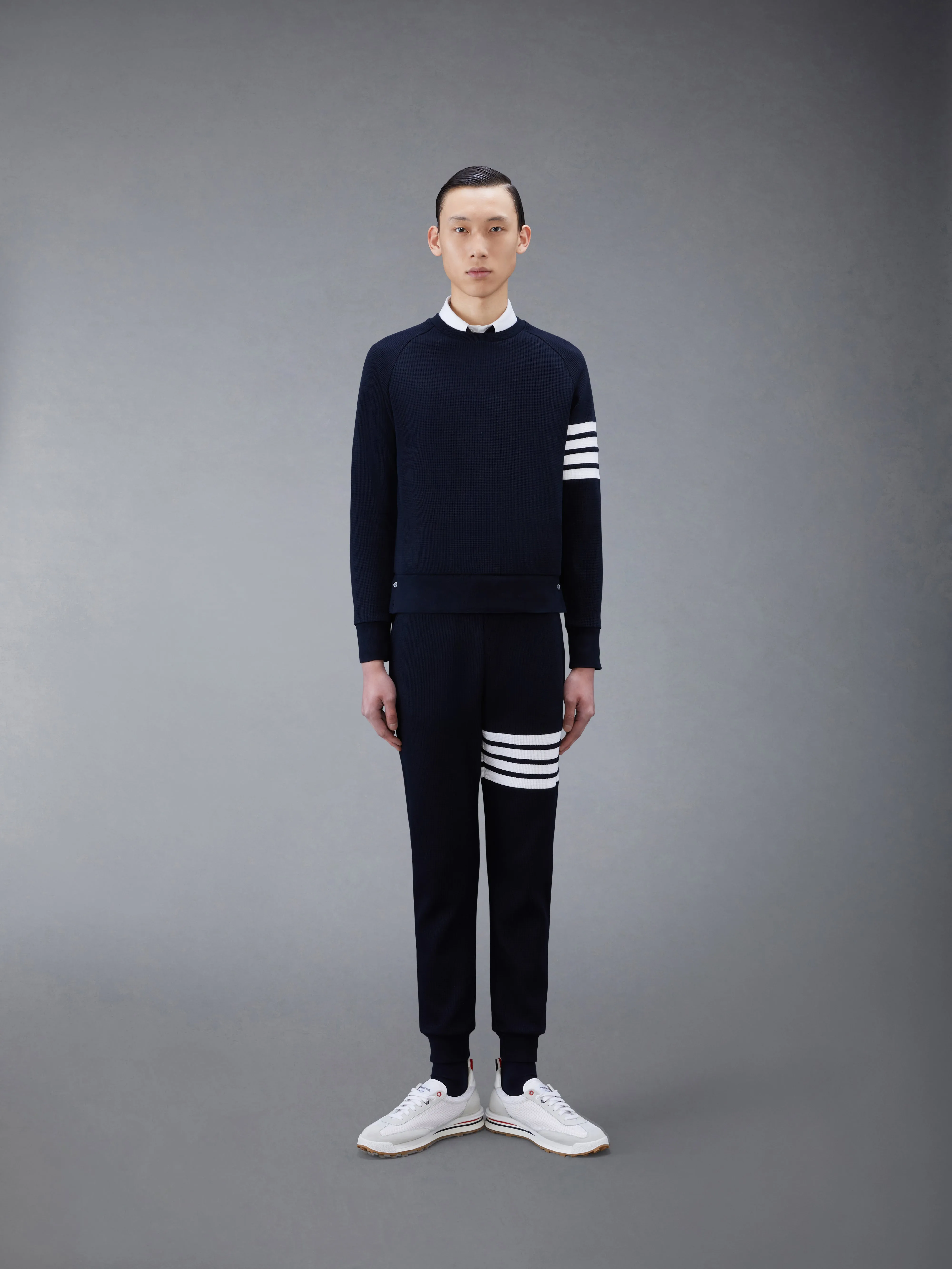 WAFFLE 4-BAR SWEATPANTS sold by Thom Browne product image thumbnail 4