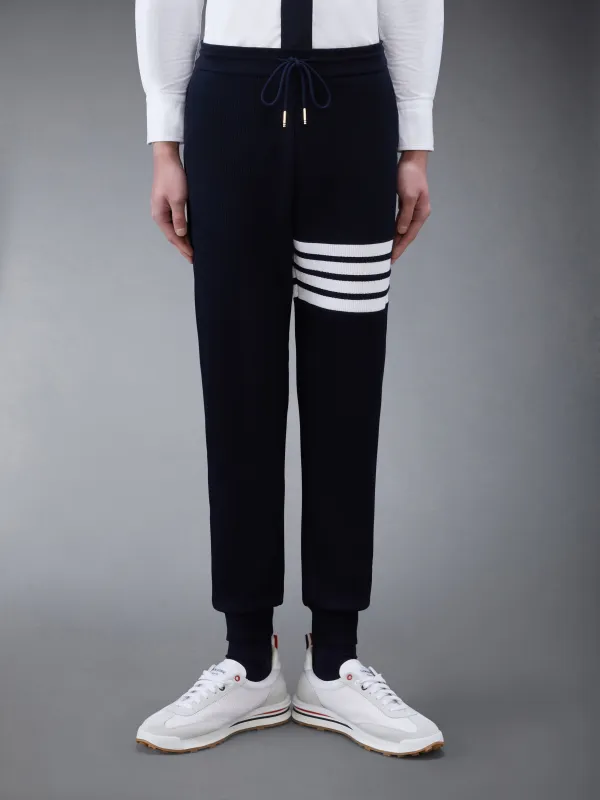 WAFFLE 4-BAR SWEATPANTS sold by Thom Browne