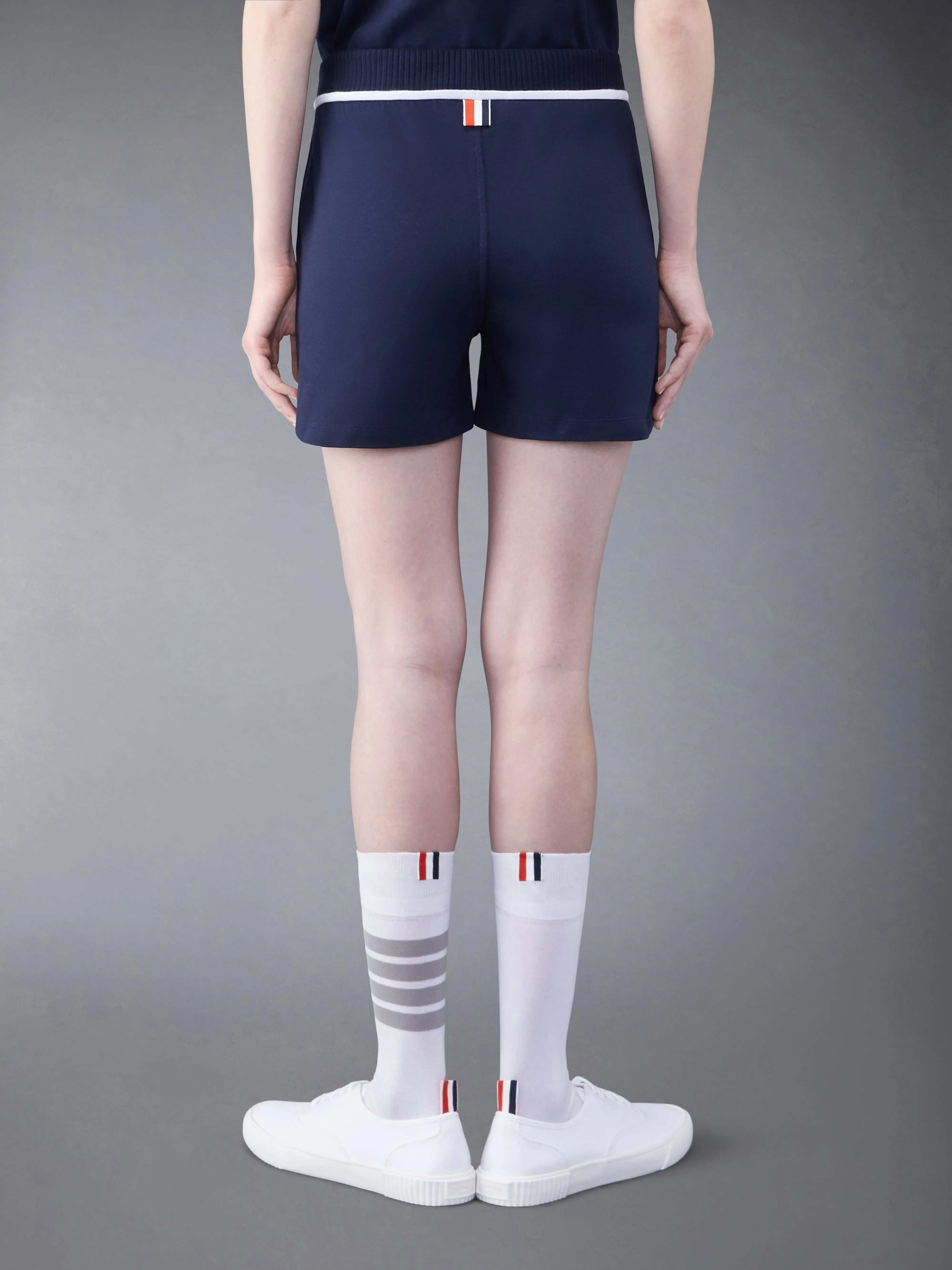 Cotton Milano Chenille Sailboat Patch Sweatshorts sold by Thom Browne product image thumbnail 2