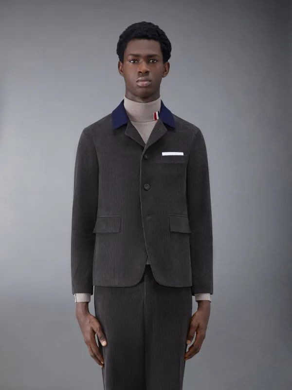 Corduroy Button up Cutaway Jacket sold by Thom Browne