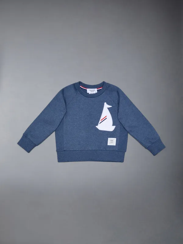 Kid's Classic Loopback Embroidery Patch Sweatshirt sold by Thom Browne