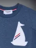 Kid's Classic Loopback Embroidery Patch Sweatshirt sold by Thom Browne