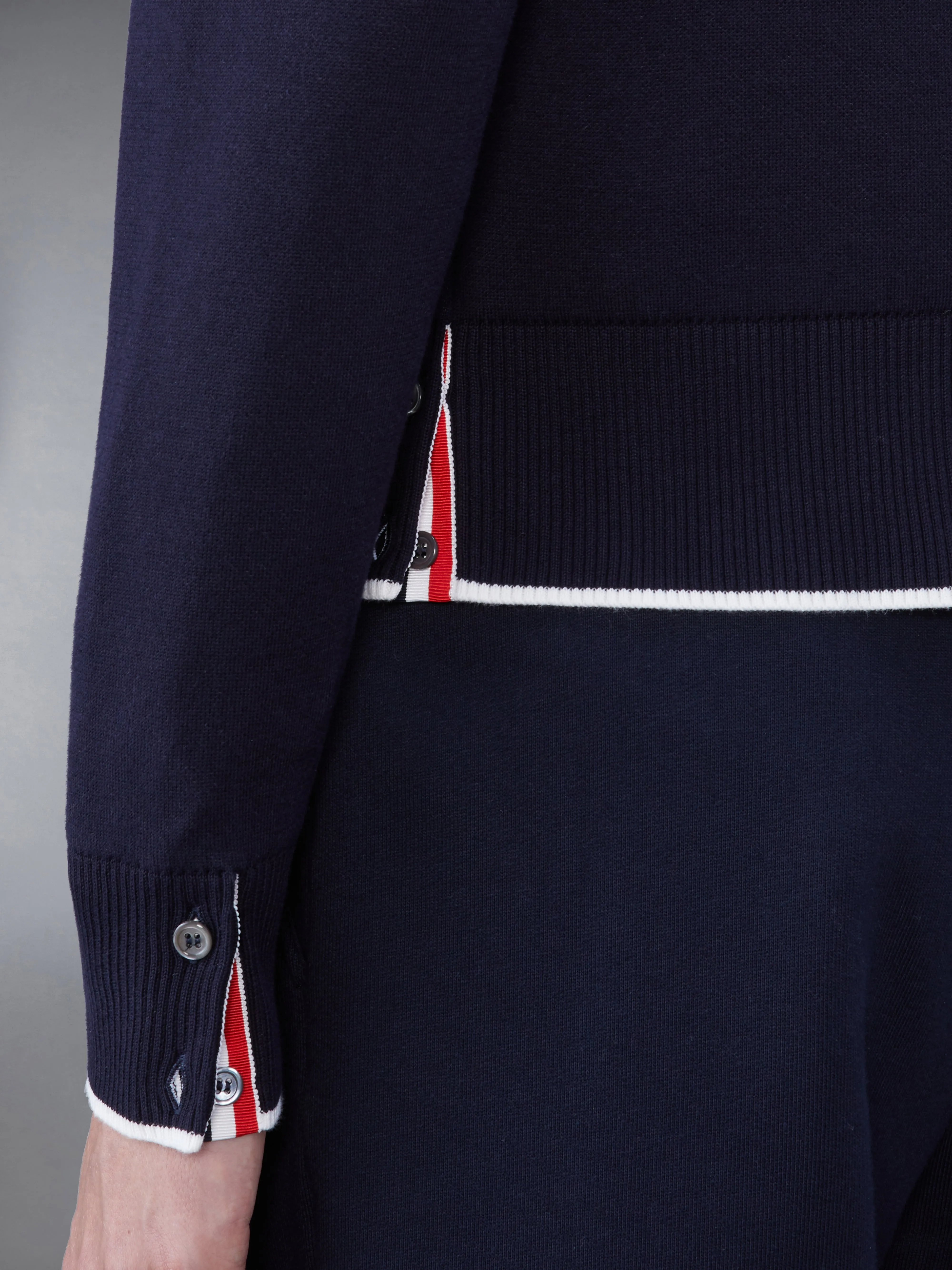 4-BAR FISH ICON CREW NECK PULLOVER sold by Thom Browne product image thumbnail 5