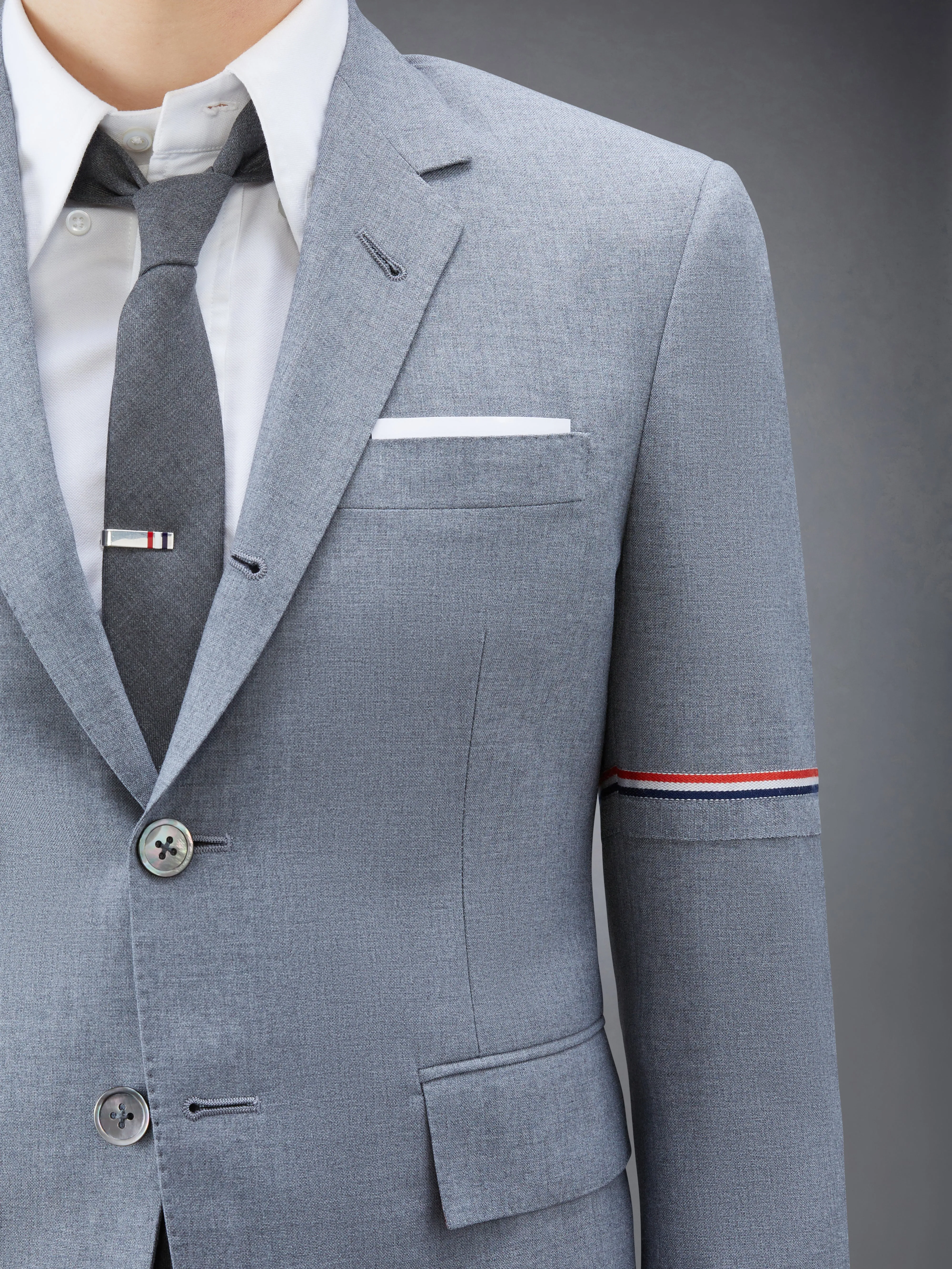SCHOOL UNIFORM PLAIN WEAVE HIGH ARMHOLE SPORT COAT sold by Thom Browne product image thumbnail 4