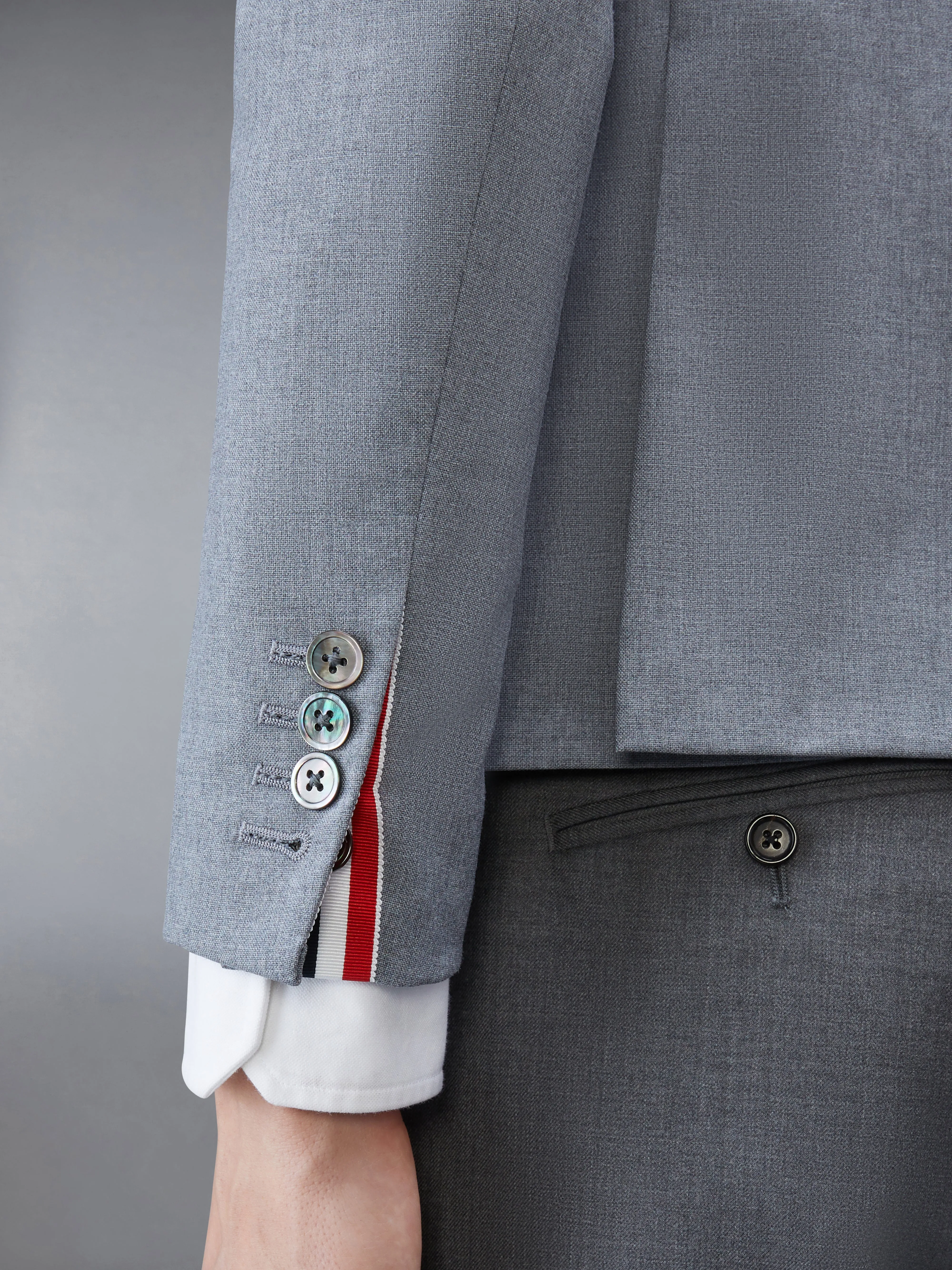 SCHOOL UNIFORM PLAIN WEAVE HIGH ARMHOLE SPORT COAT sold by Thom Browne product image thumbnail 5