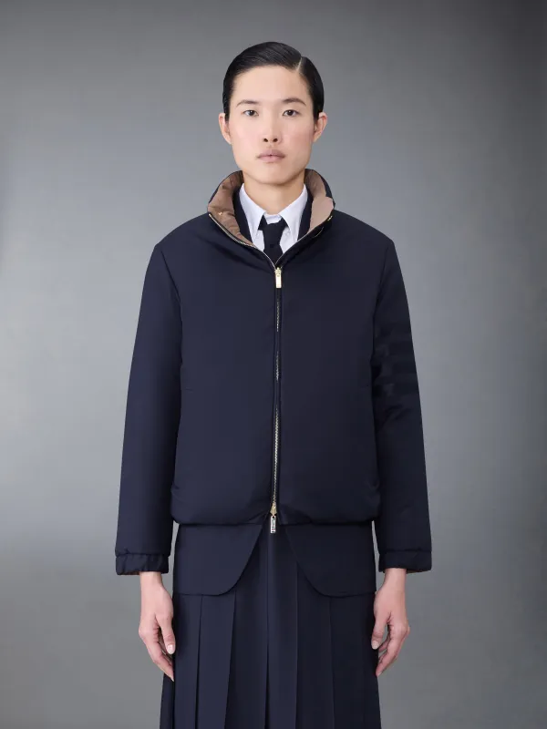 Ultralight Tech and Plain Weave Down Reversible 4-Bar Jacket sold by Thom Browne