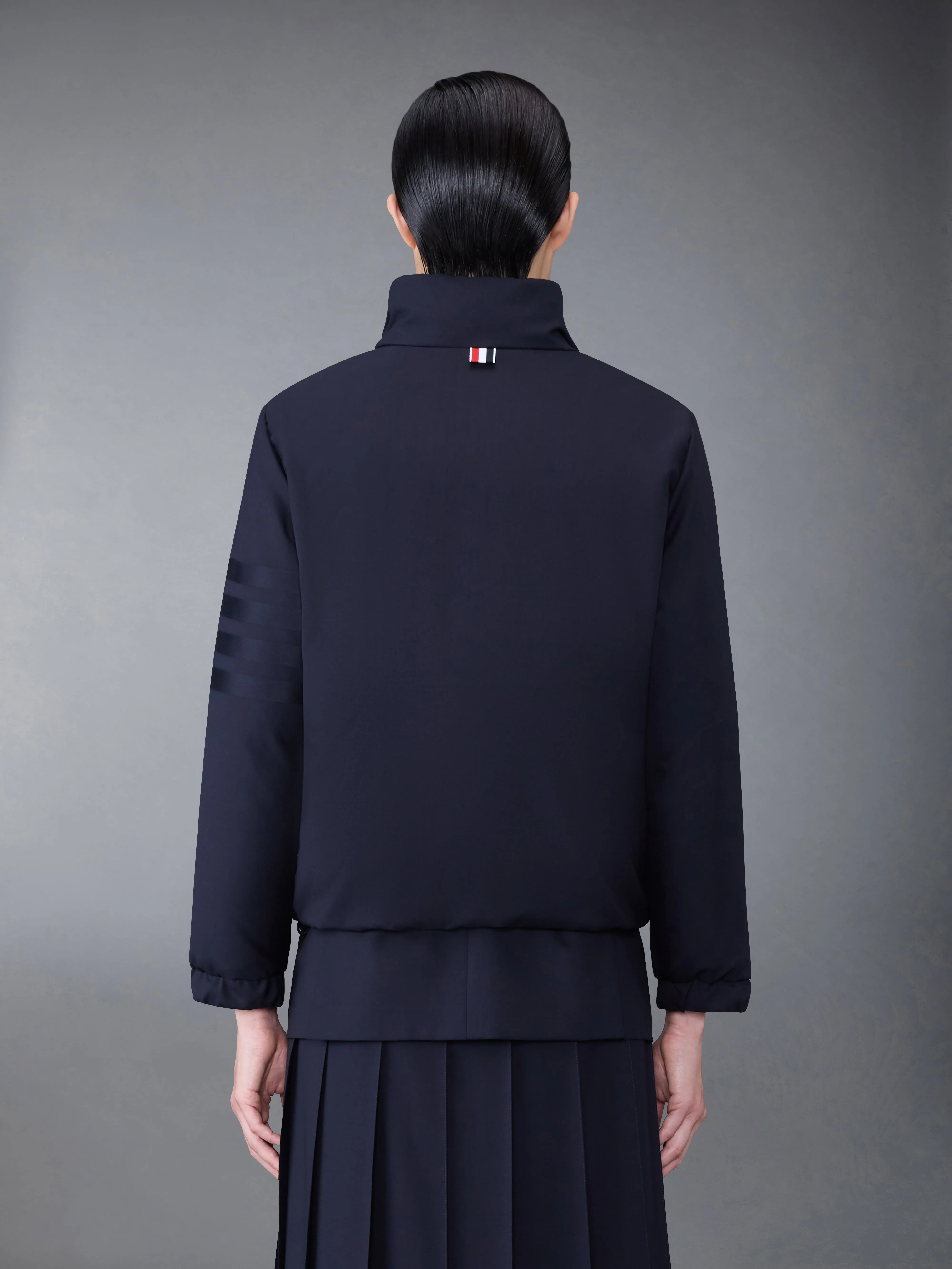 Ultralight Tech and Plain Weave Down Reversible 4-Bar Jacket sold by Thom Browne product image thumbnail 3