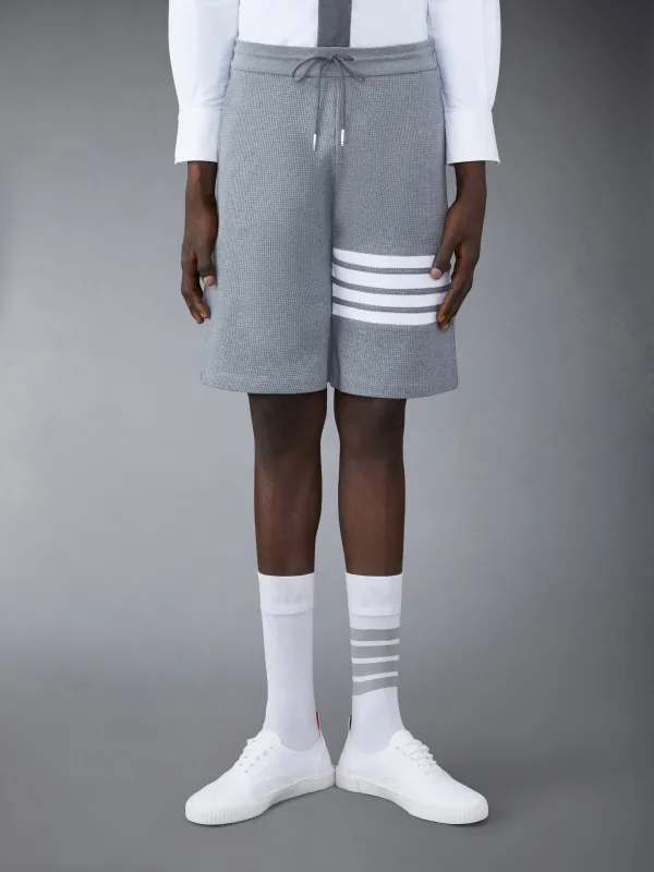 WAFFLE 4-BAR SWEATSHORTS sold by Thom Browne