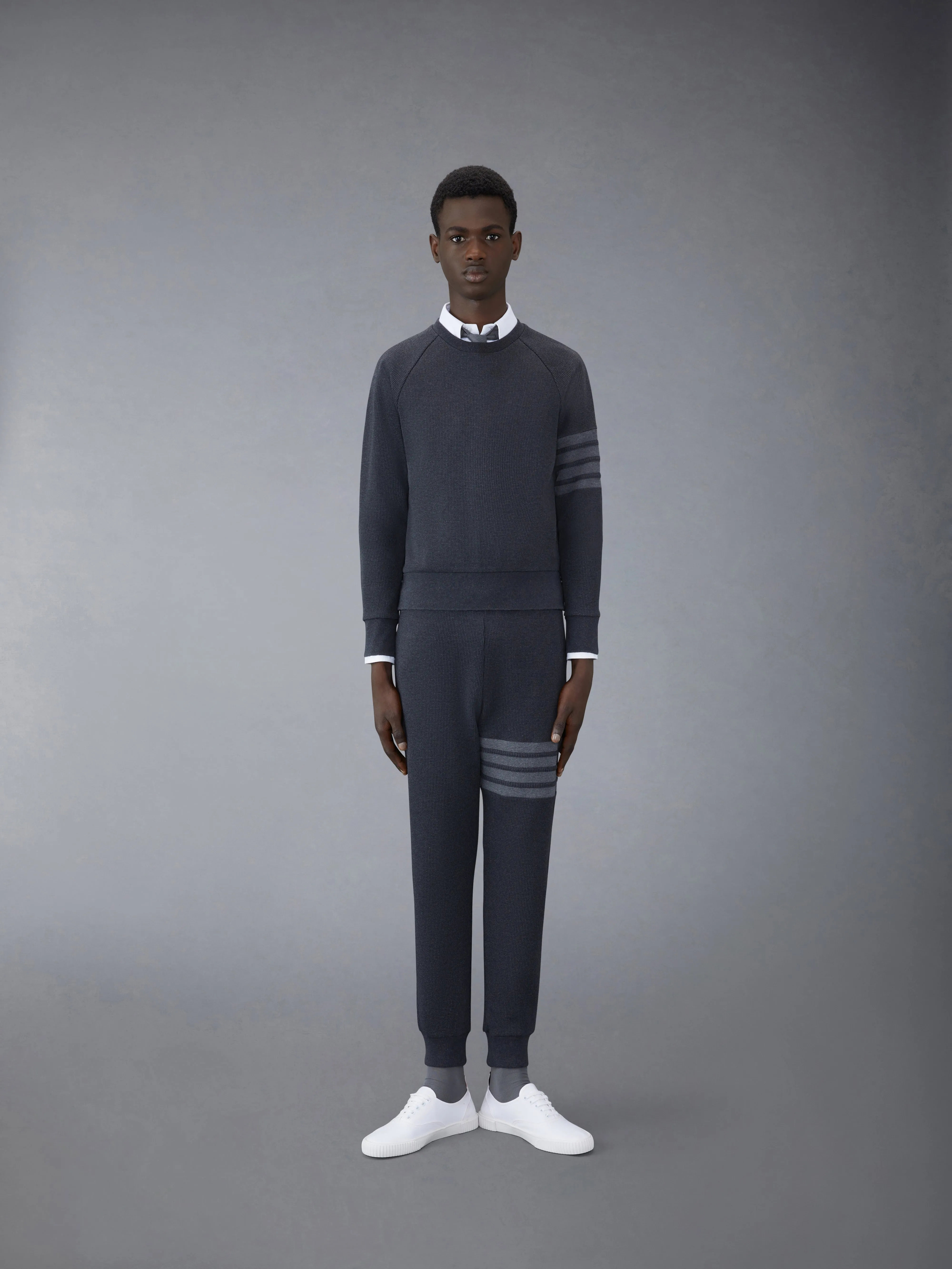 WAFFLE RAGLAN SWEATSHIRT sold by Thom Browne product image thumbnail 3