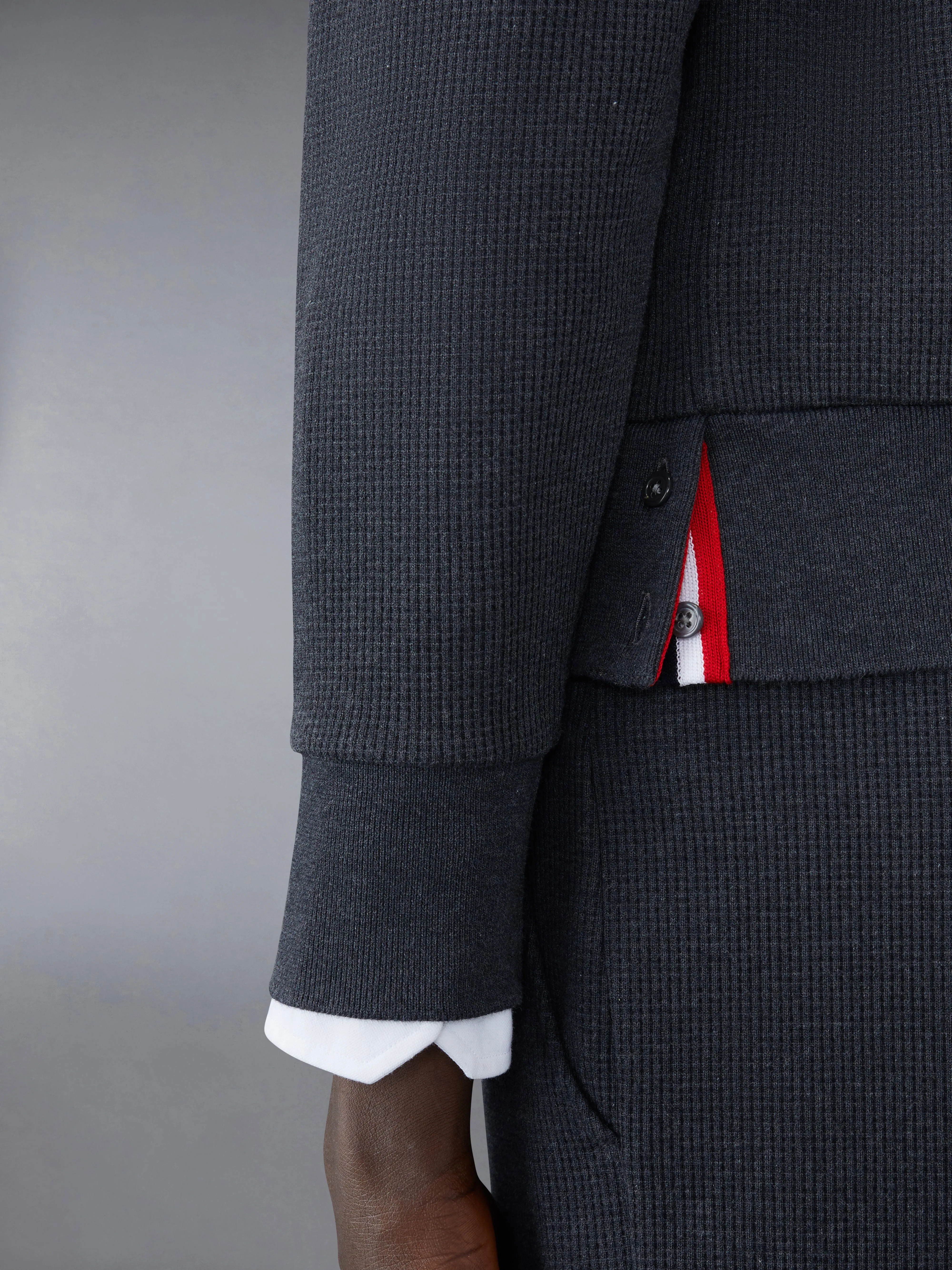 WAFFLE RAGLAN SWEATSHIRT sold by Thom Browne product image thumbnail 4