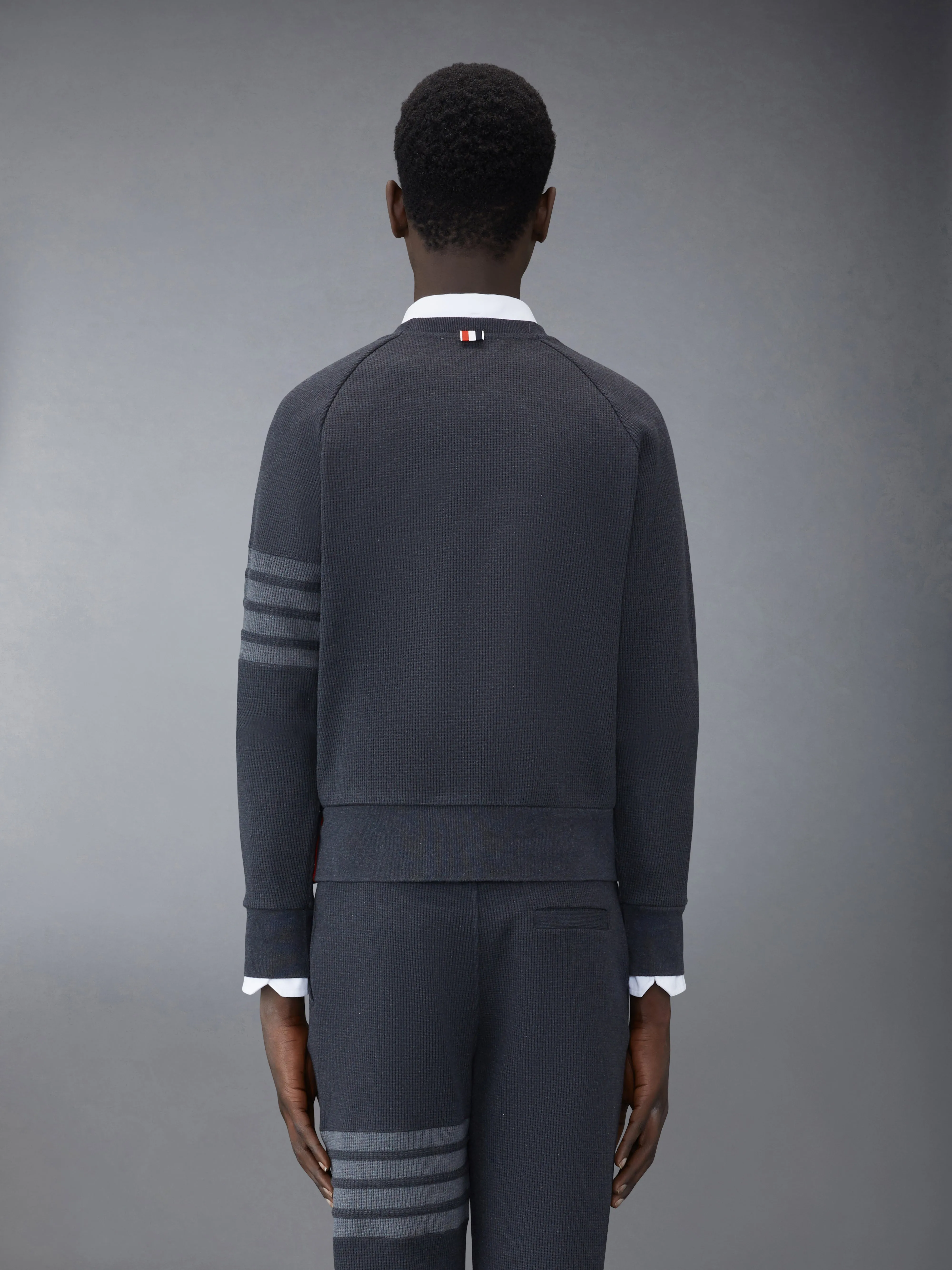 WAFFLE RAGLAN SWEATSHIRT sold by Thom Browne product image thumbnail 2