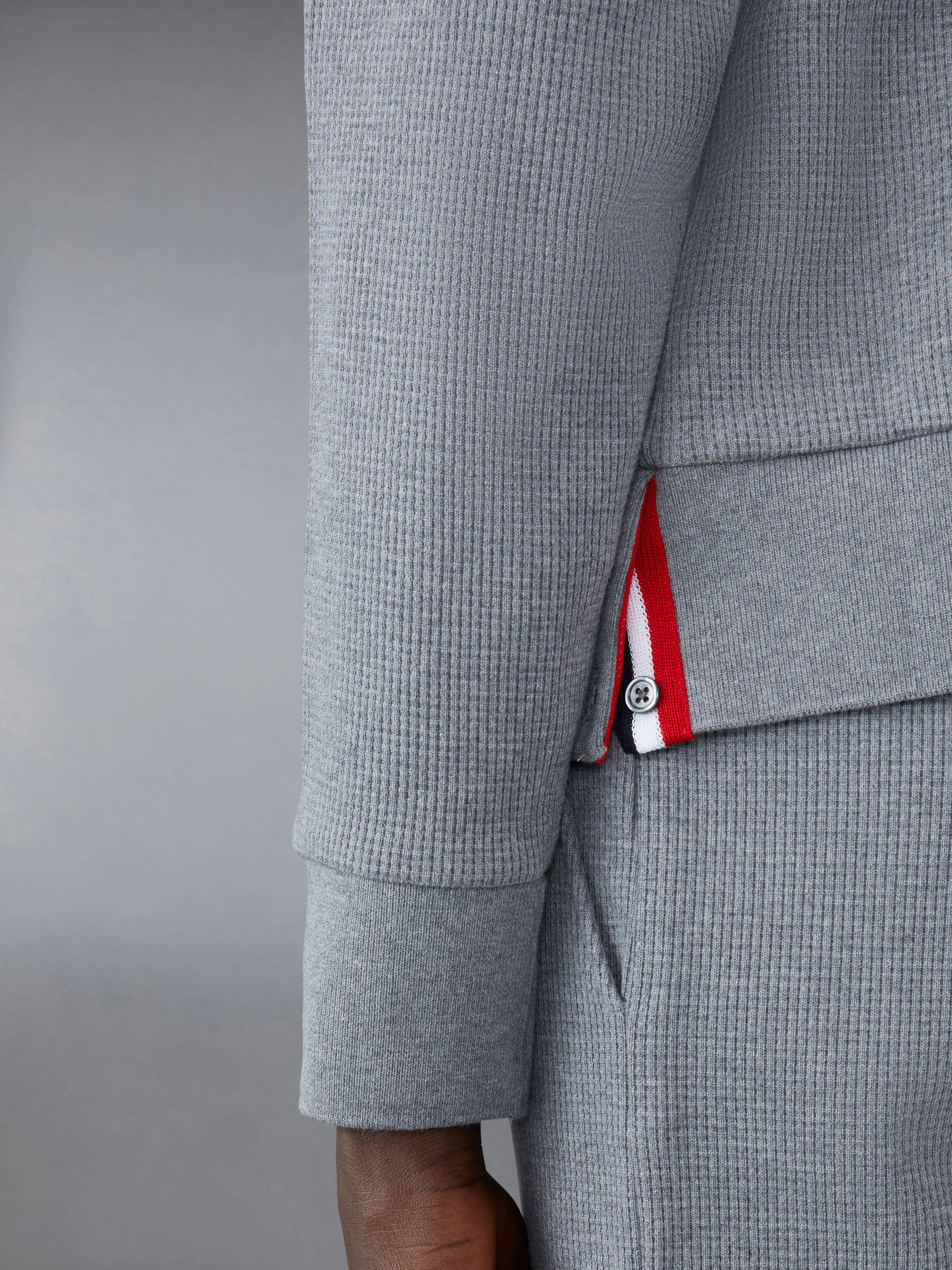 WAFFLE RAGLAN SWEATSHIRT sold by Thom Browne product image thumbnail 4