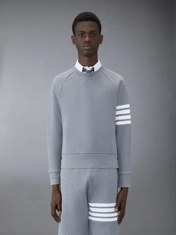 WAFFLE RAGLAN SWEATSHIRT sold by Thom Browne