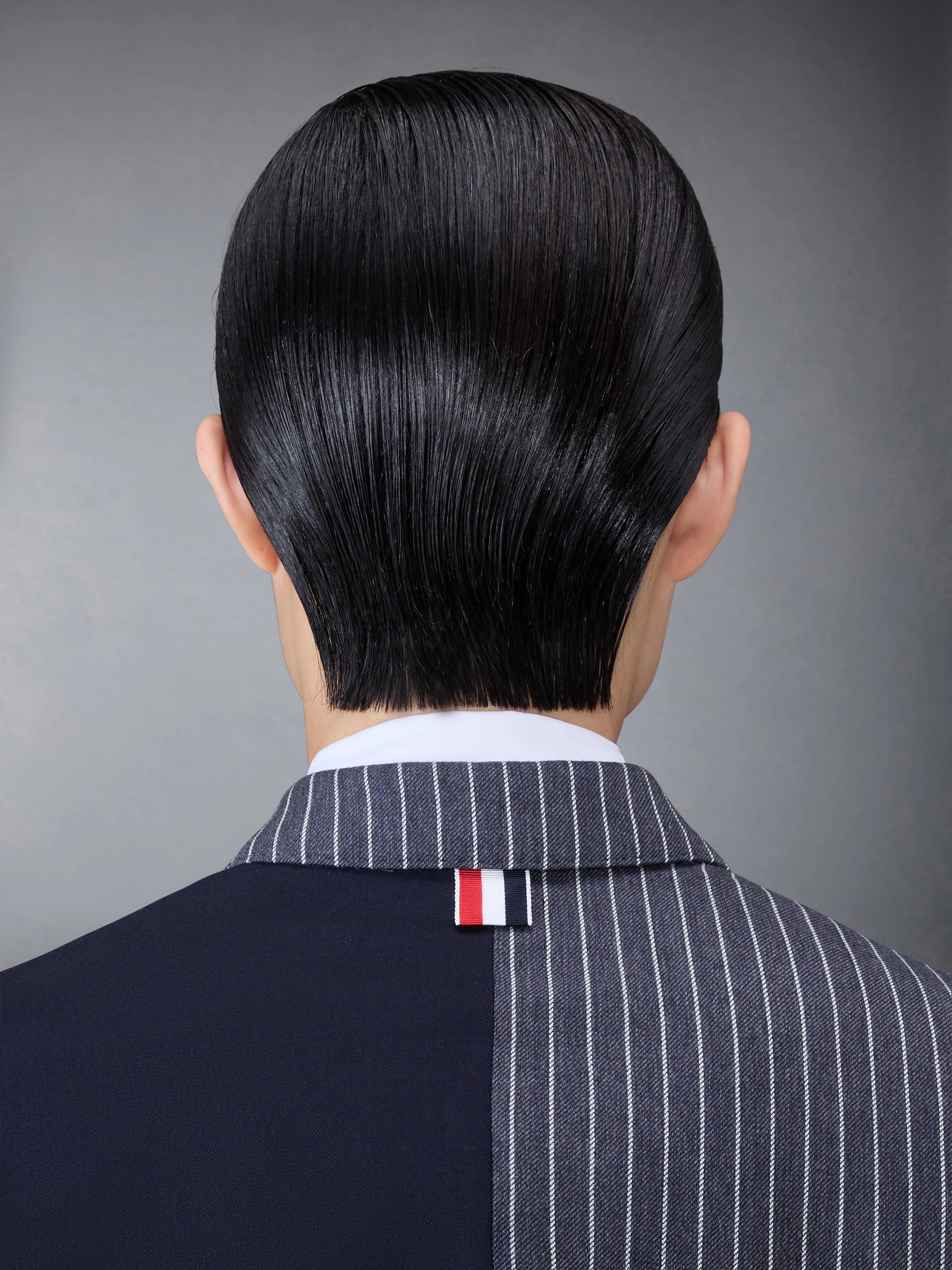 Fun-Mix Pinstripe and Super 120's Armband Double Breasted Classic Sport Coat sold by Thom Browne product image thumbnail 4