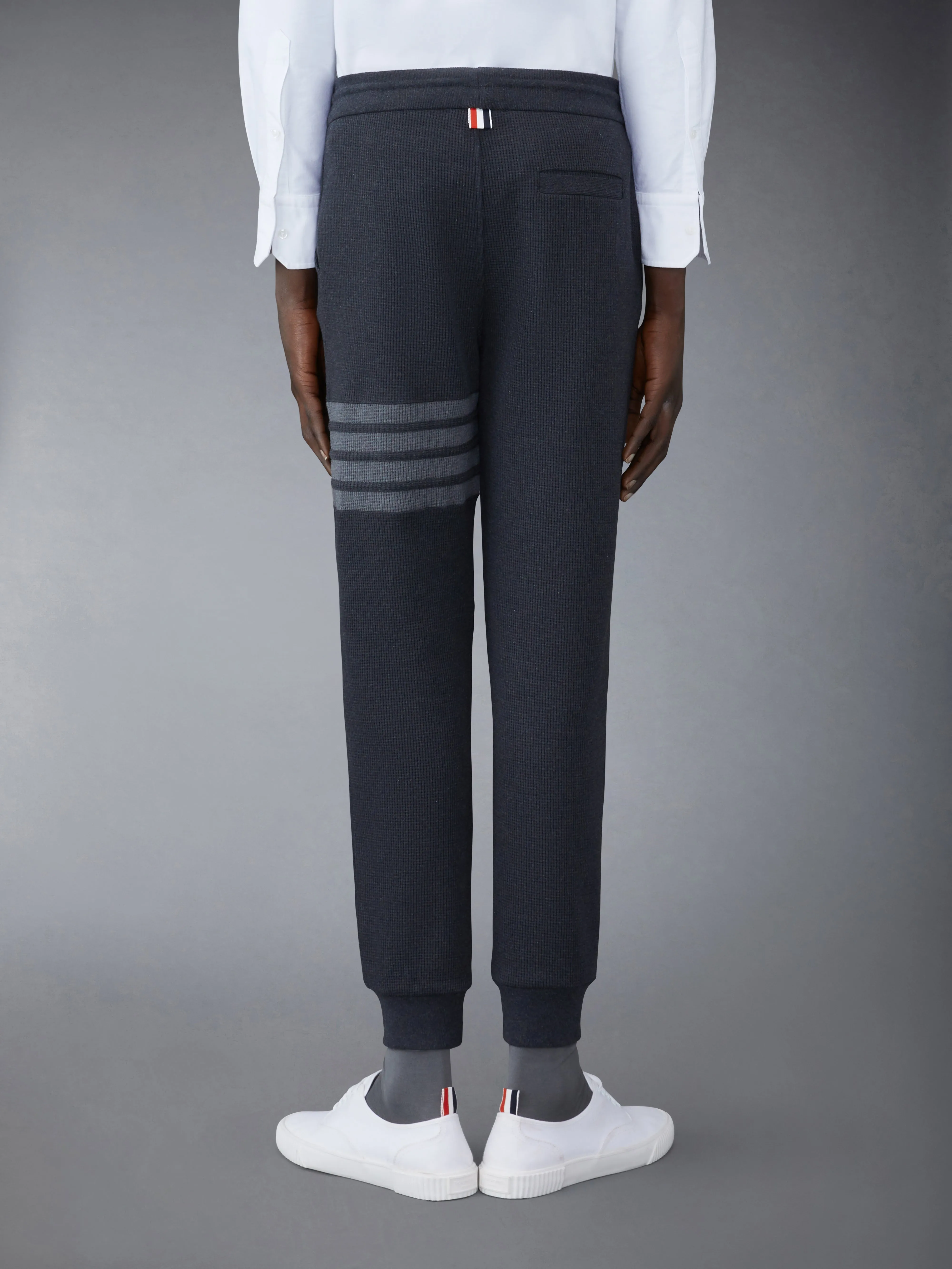 WAFFLE 4-BAR SWEATPANTS sold by Thom Browne product image thumbnail 2