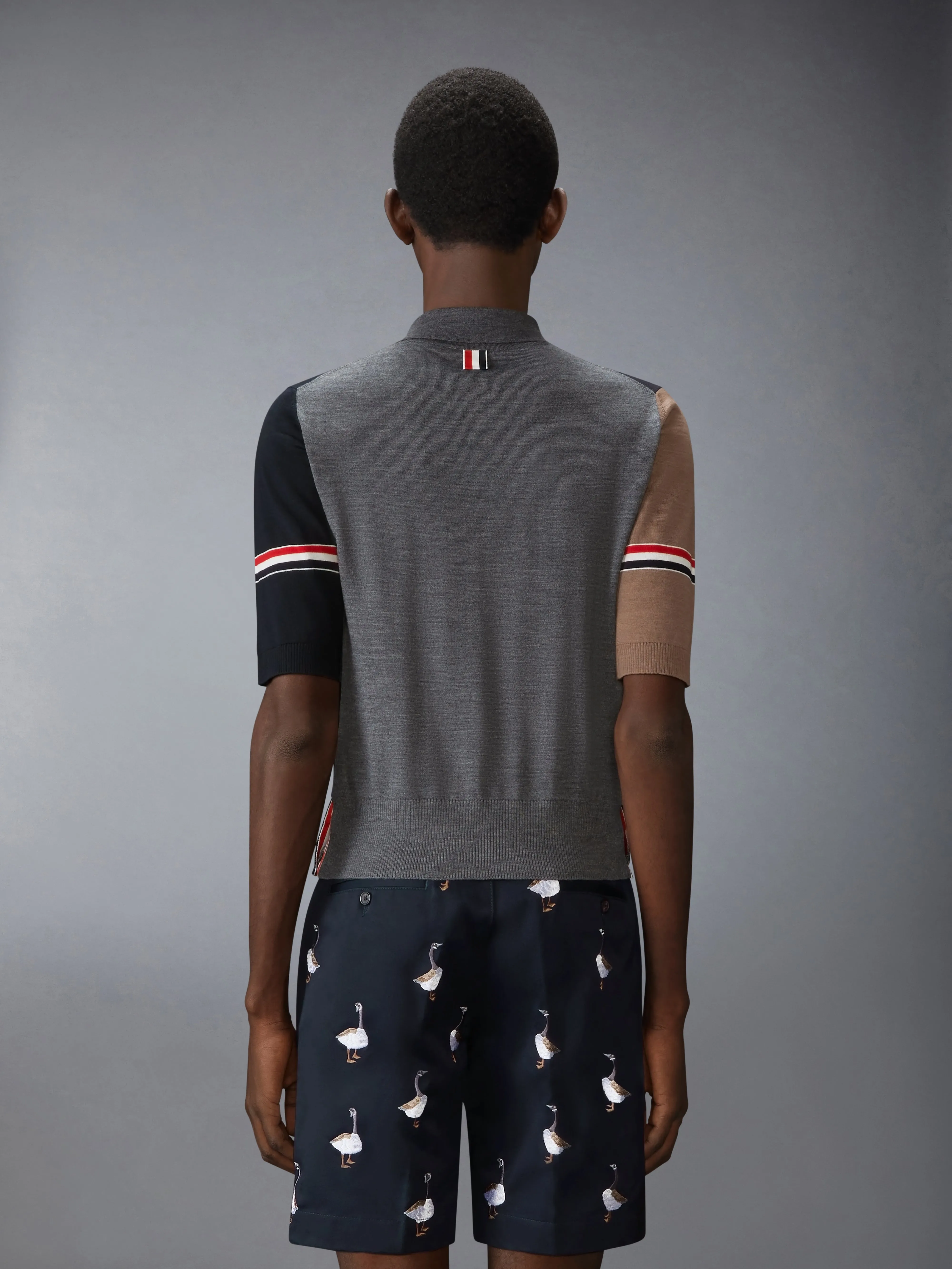 FINE MERINO WOOL FUNMIX POLO sold by Thom Browne product image thumbnail 2