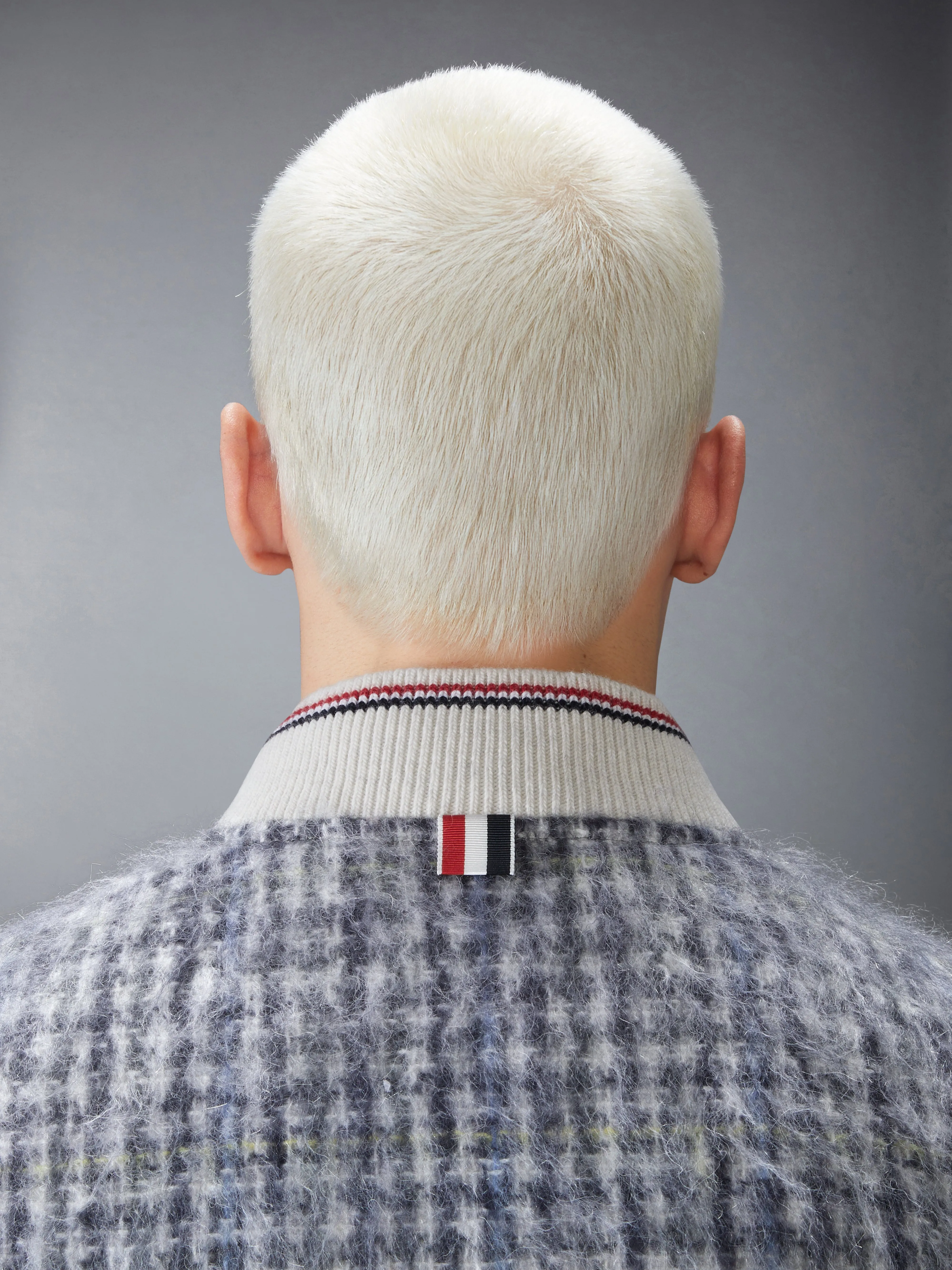 GUNCLUB CHECK HAIRY MOHAIR DOWN FILLED VEST sold by Thom Browne product image thumbnail 5