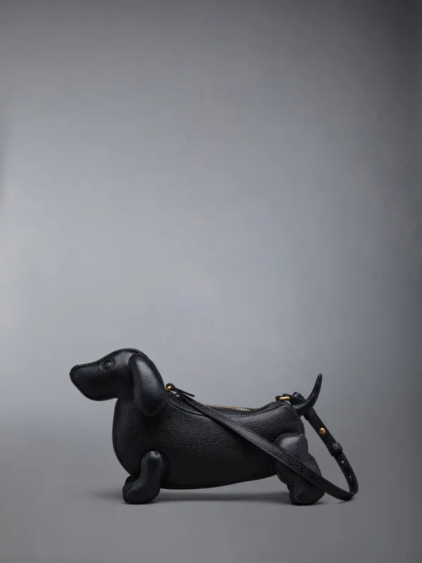 PEBBLE GRAIN HECTOR BAGUETTE BAG made by Thom Browne