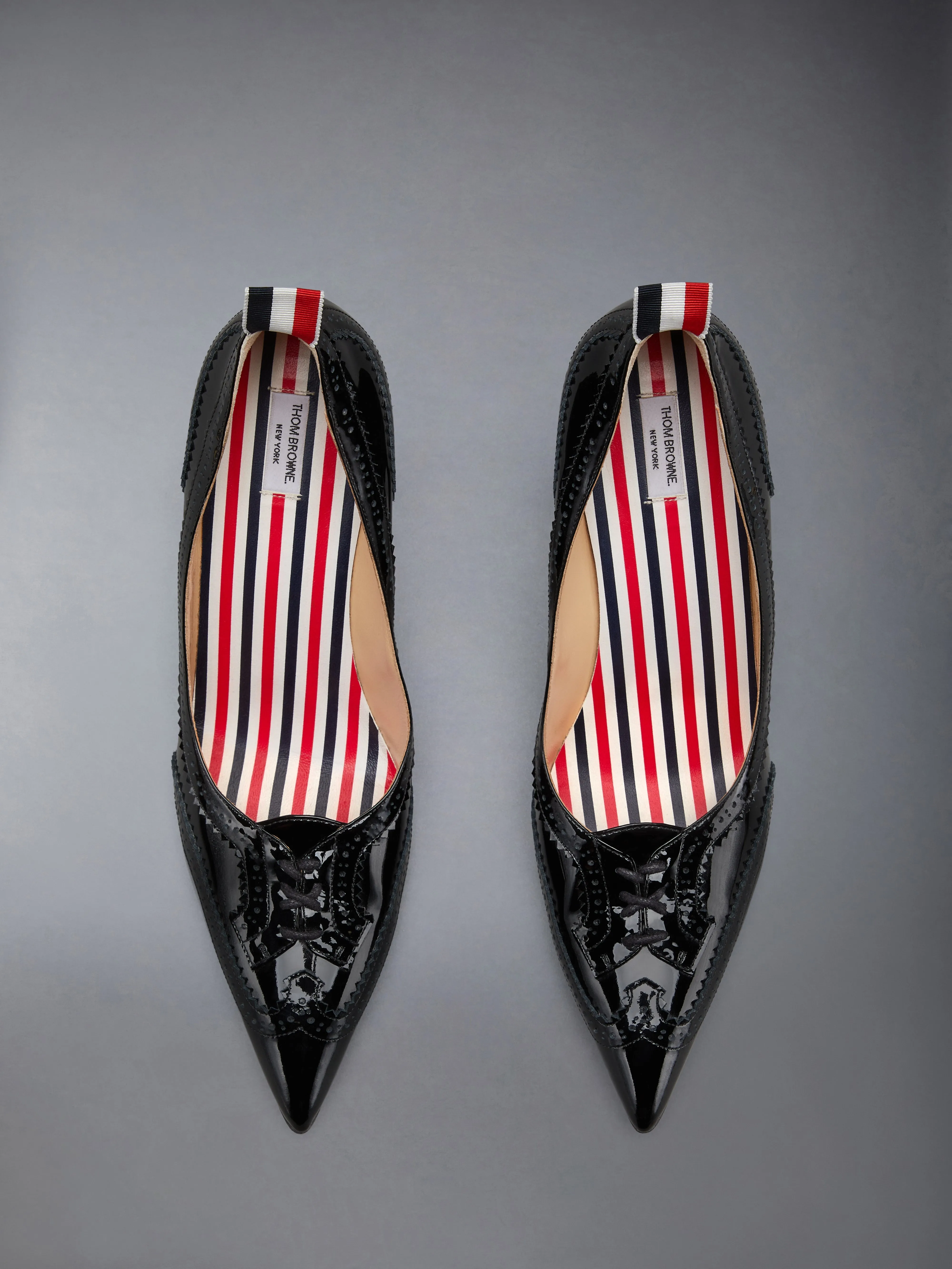 SOFT PATENT WINGTIP PUMP 90MM sold by Thom Browne product image thumbnail 5