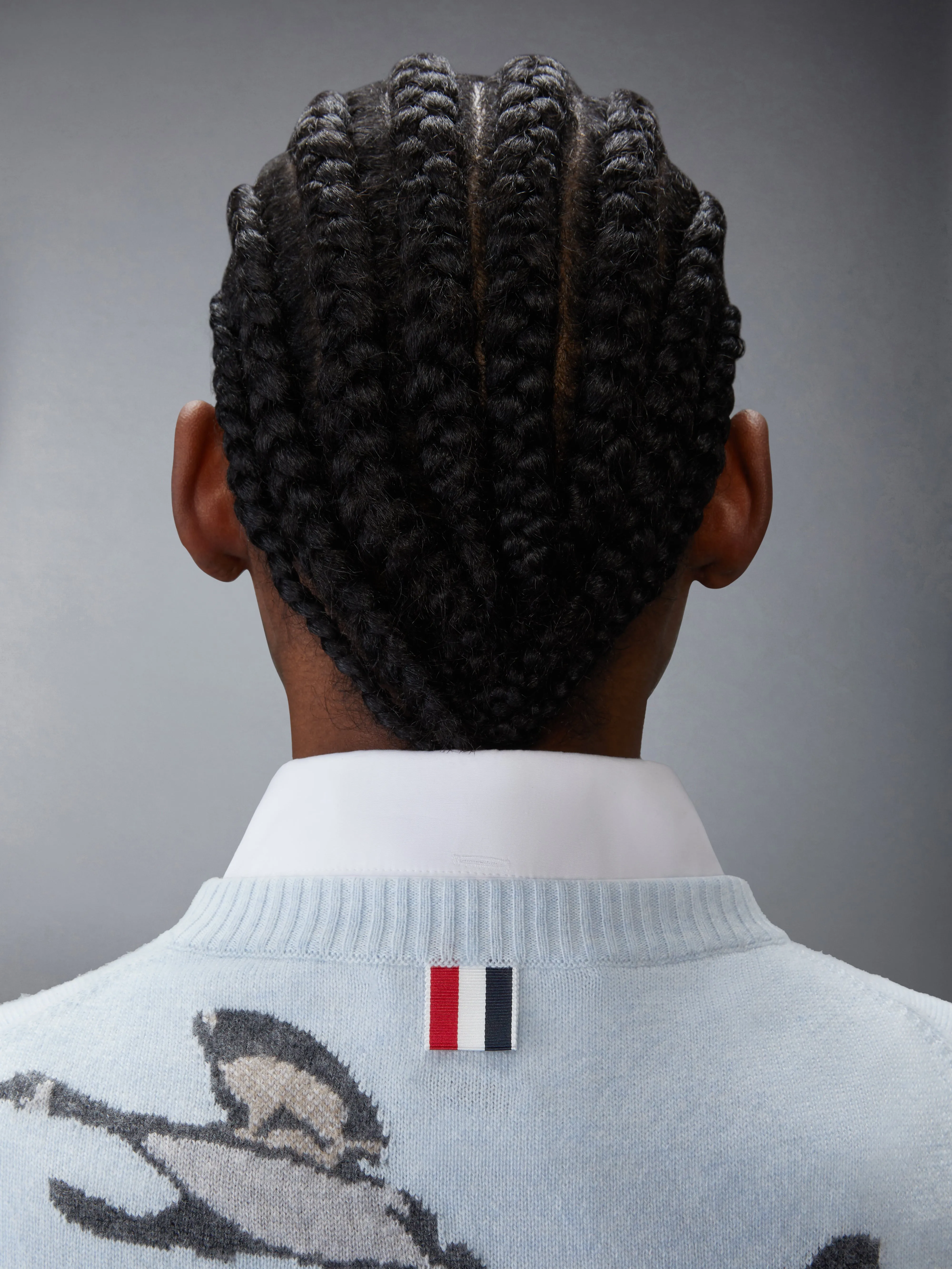 SCENIC INTARSIA CASHMERE SHELL TOP sold by Thom Browne product image thumbnail 4