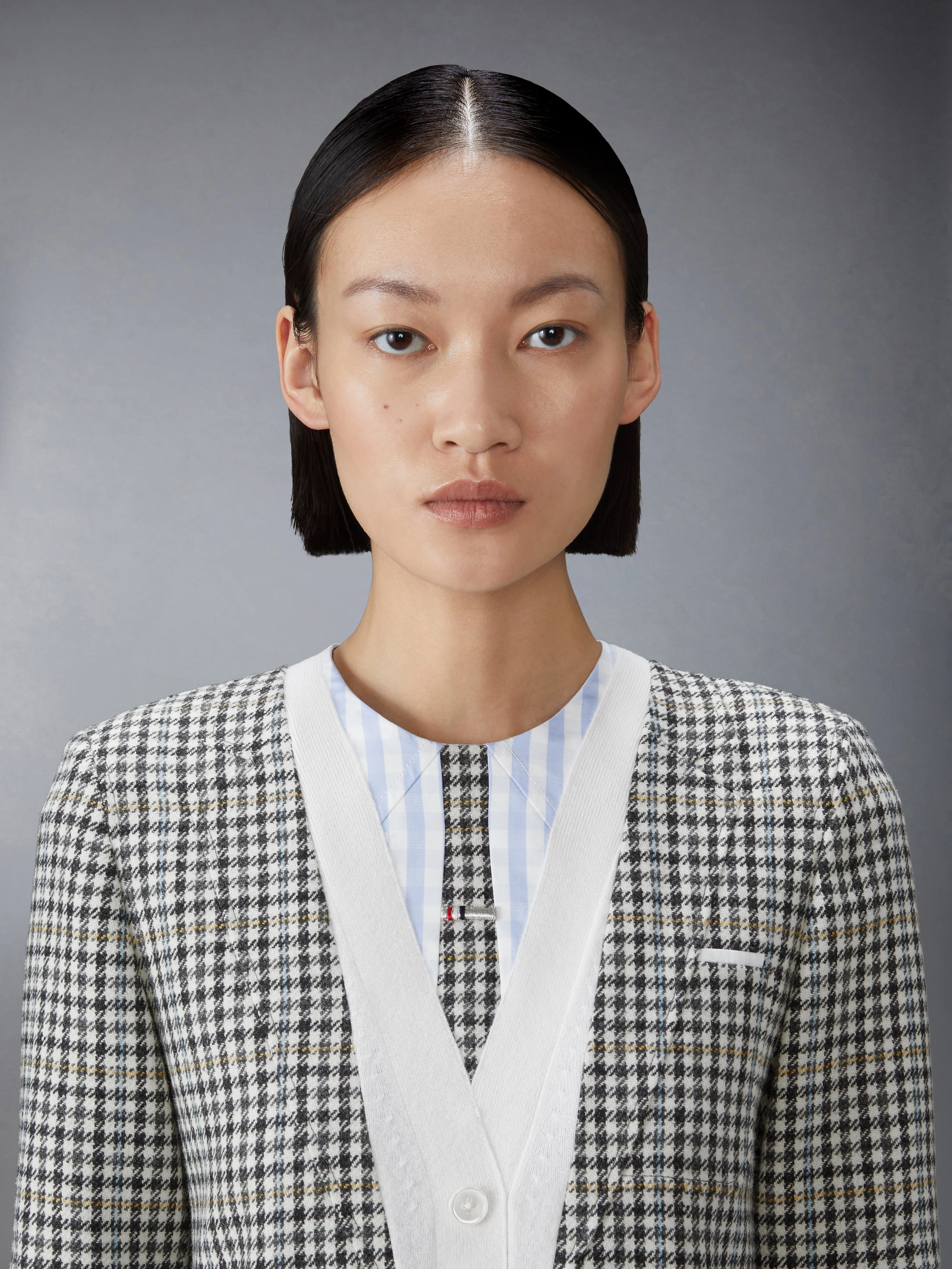 GUNCLUB CHECK HUNTING TWEED TROMPE L'OEIL DRESS sold by Thom Browne product image thumbnail 5