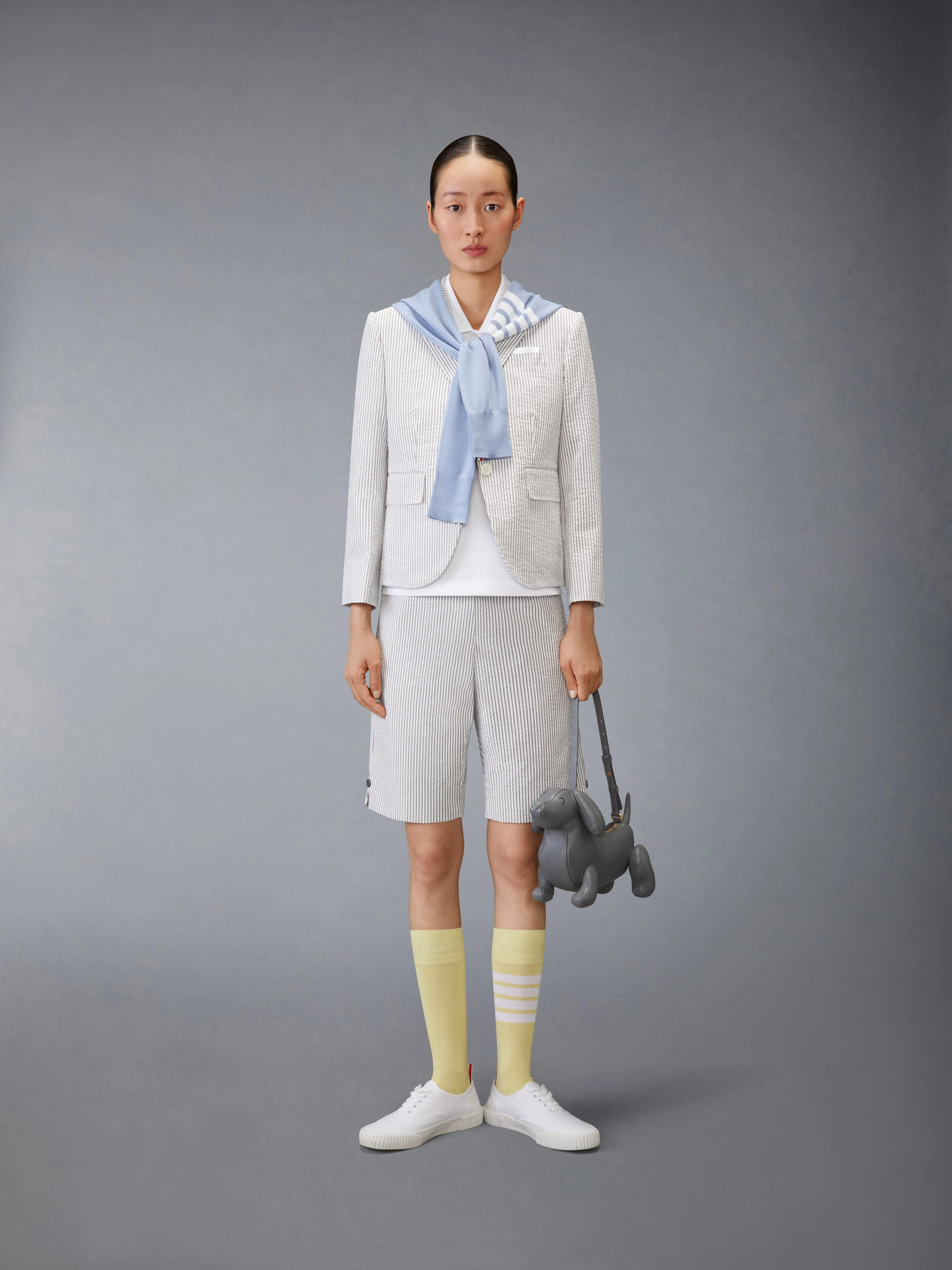 CLASSIC PIQUE 4-BAR POLO sold by Thom Browne product image thumbnail 3