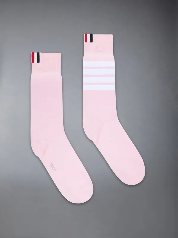 COTTON 4-BAR MID CALF SOCK sold by Thom Browne