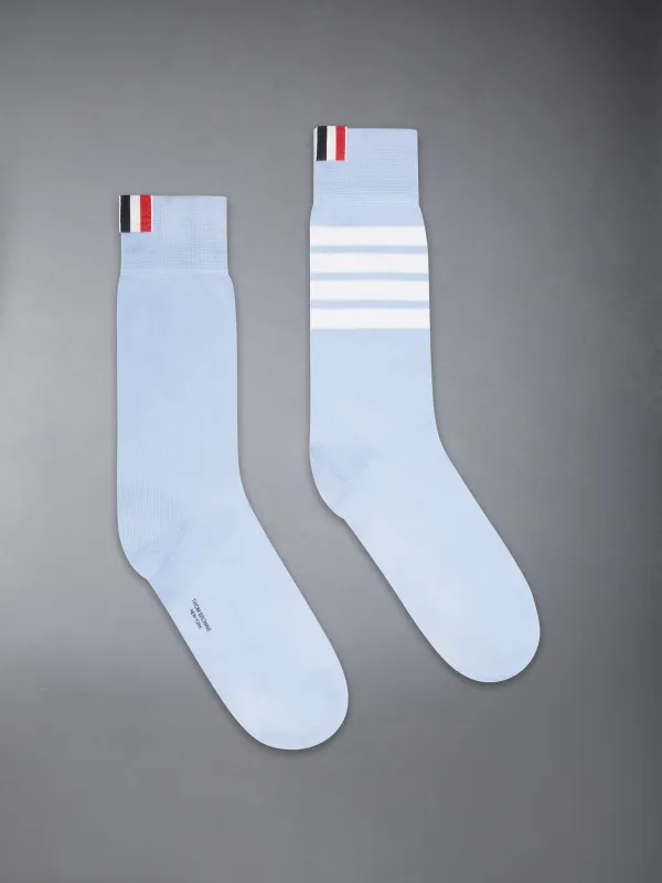 COTTON 4-BAR MID CALF SOCK sold by Thom Browne