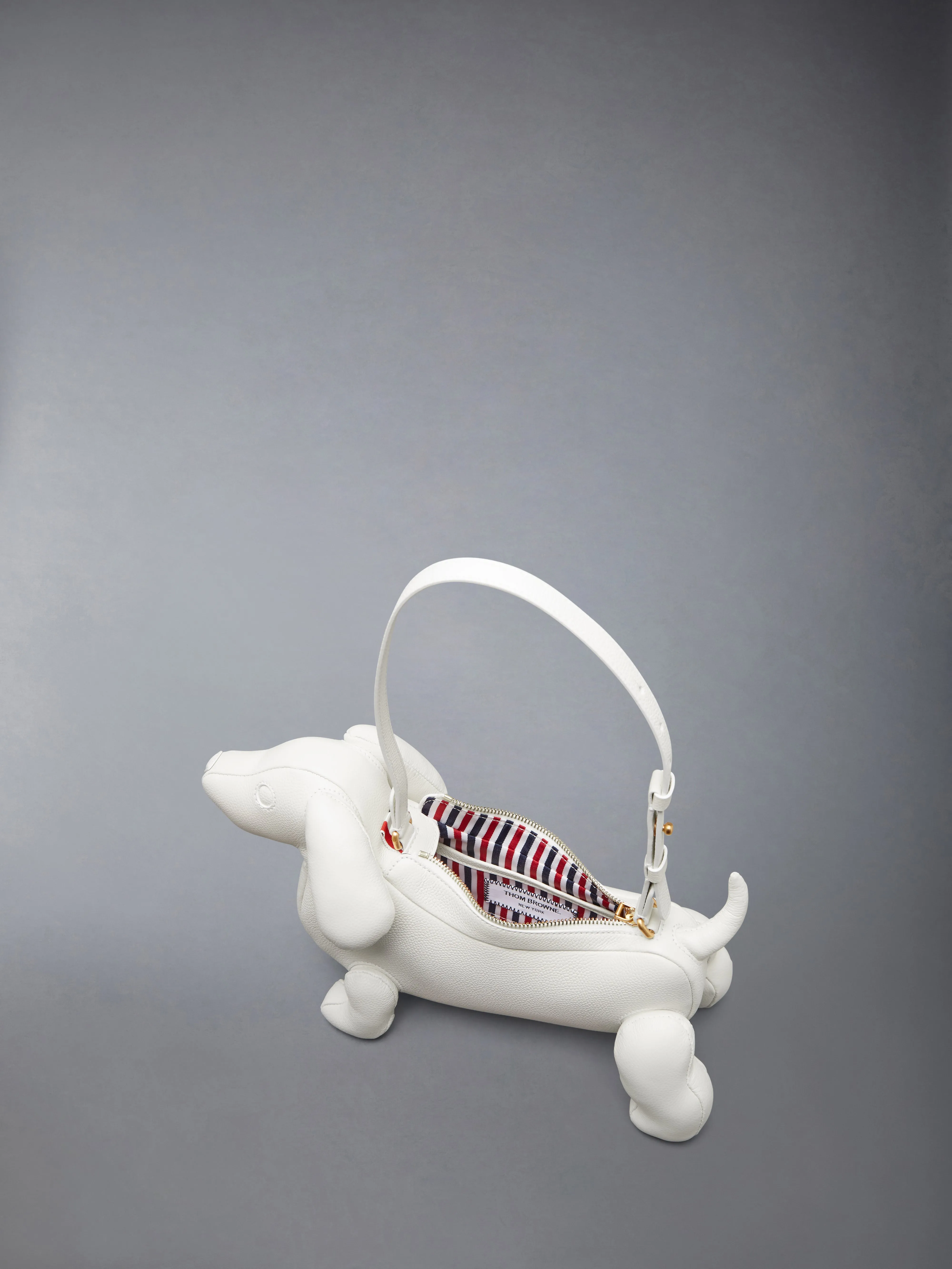 PEBBLE GRAIN HECTOR BAGUETTE BAG sold by Thom Browne product image thumbnail 5