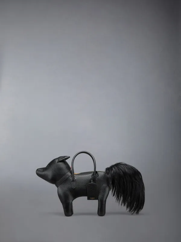 PEBBLE GRAIN FOX BAG sold by Thom Browne