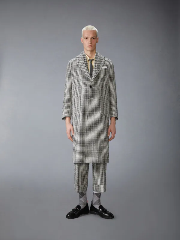 GUNCLUB CHECK HUNTING TWEED UNCONSTRUCTED OVERCOAT sold by Thom Browne