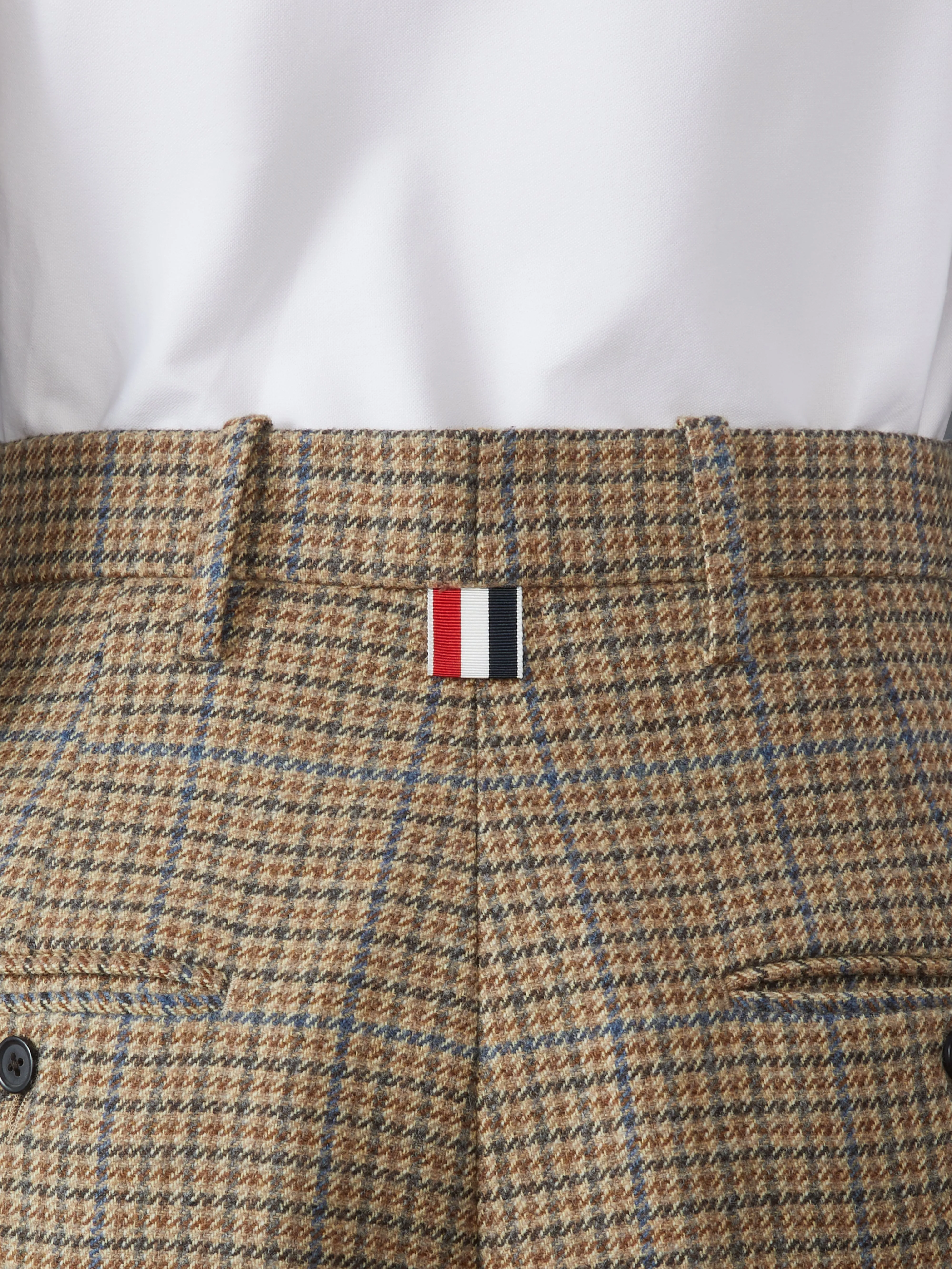 GUNCLUB CHECK CHEVIOT TWEED DOUBLE PLEAT TROUSER sold by Thom Browne product image thumbnail 4
