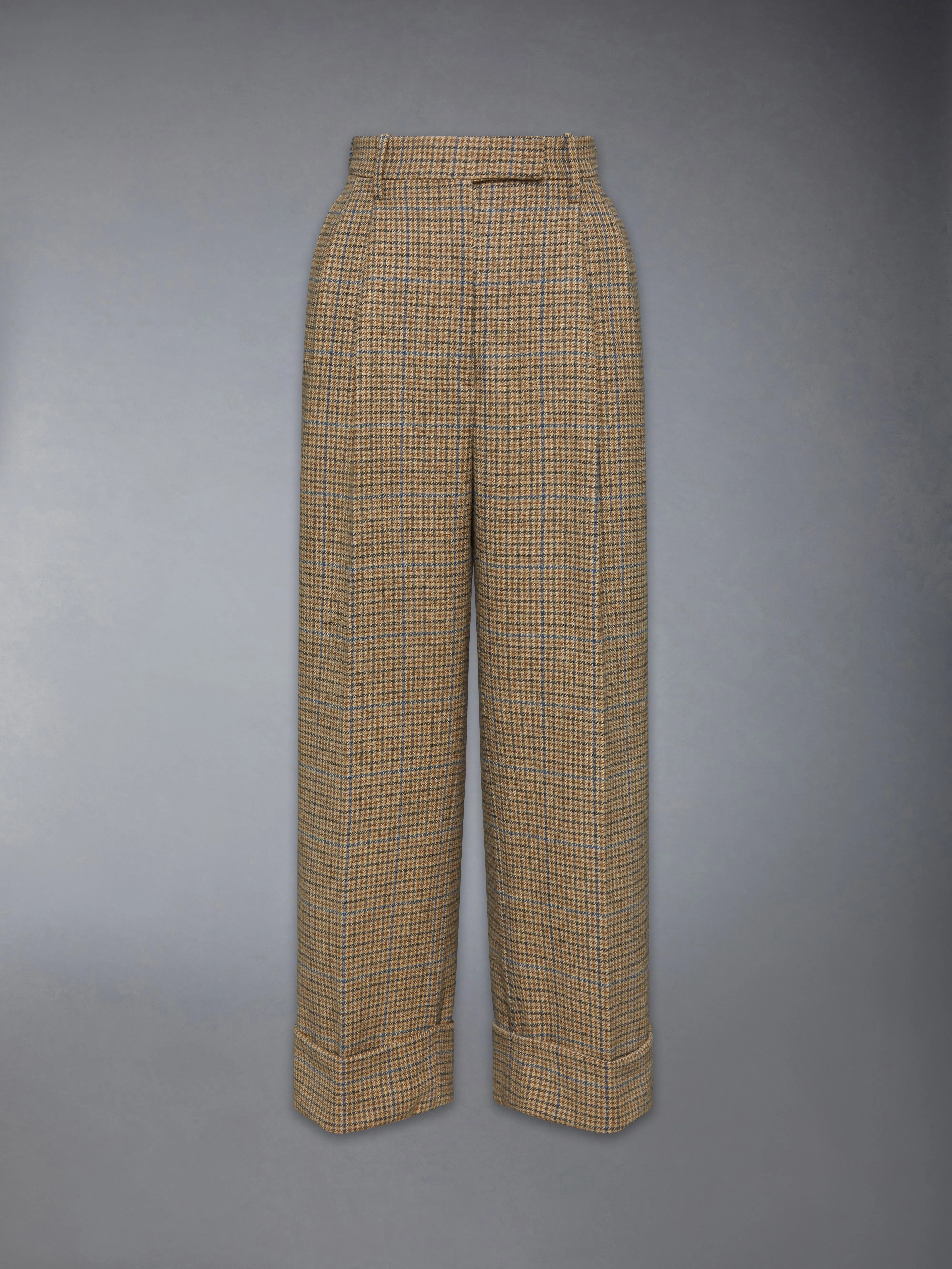 GUNCLUB CHECK CHEVIOT TWEED DOUBLE PLEAT TROUSER sold by Thom Browne product image thumbnail 5
