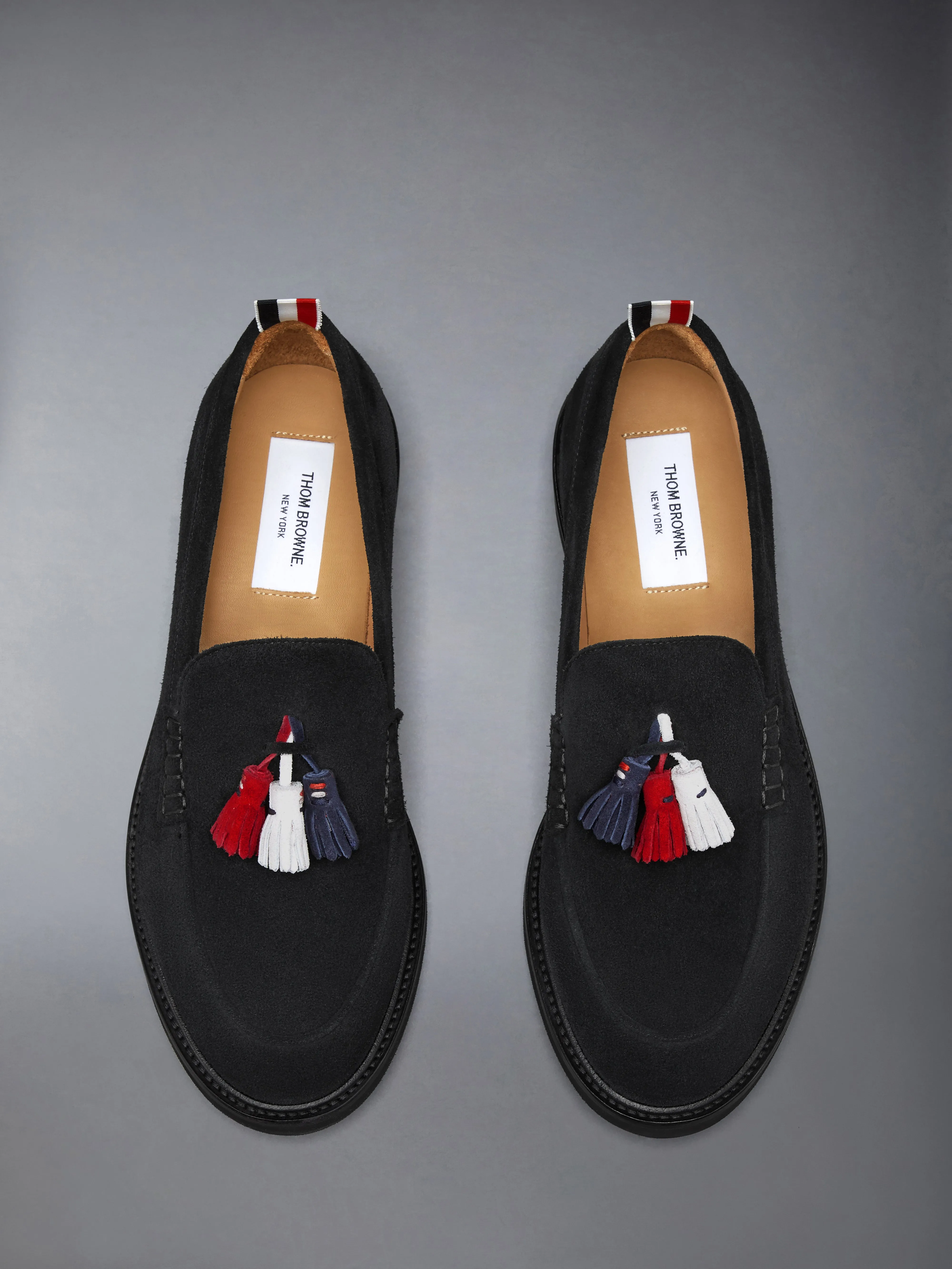CALF SUEDE RWB TASSEL LOAFER sold by Thom Browne product image thumbnail 5