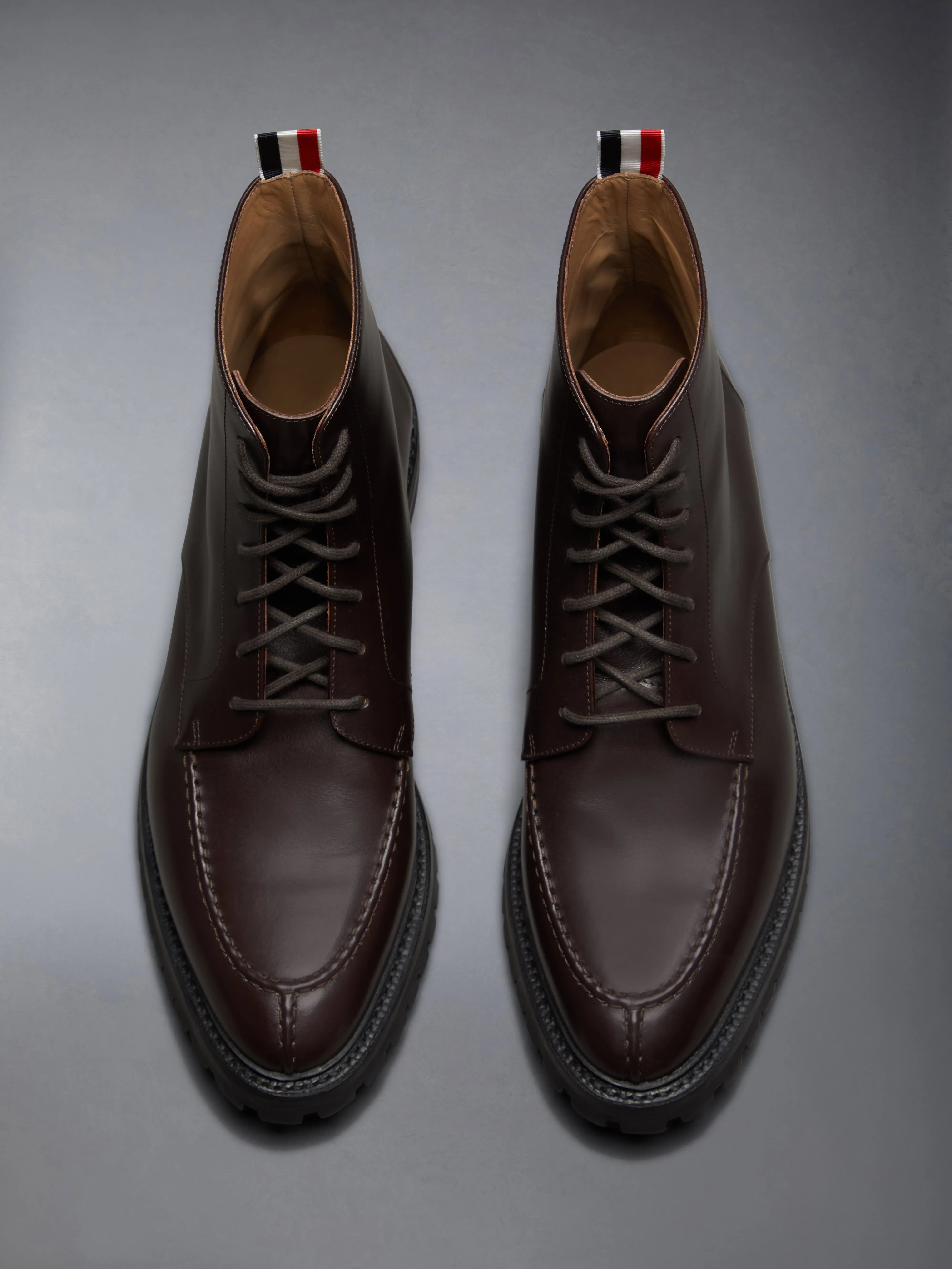 BOX CALF COMMANDO SOLE APRON STITCH BOOT sold by Thom Browne product image thumbnail 5