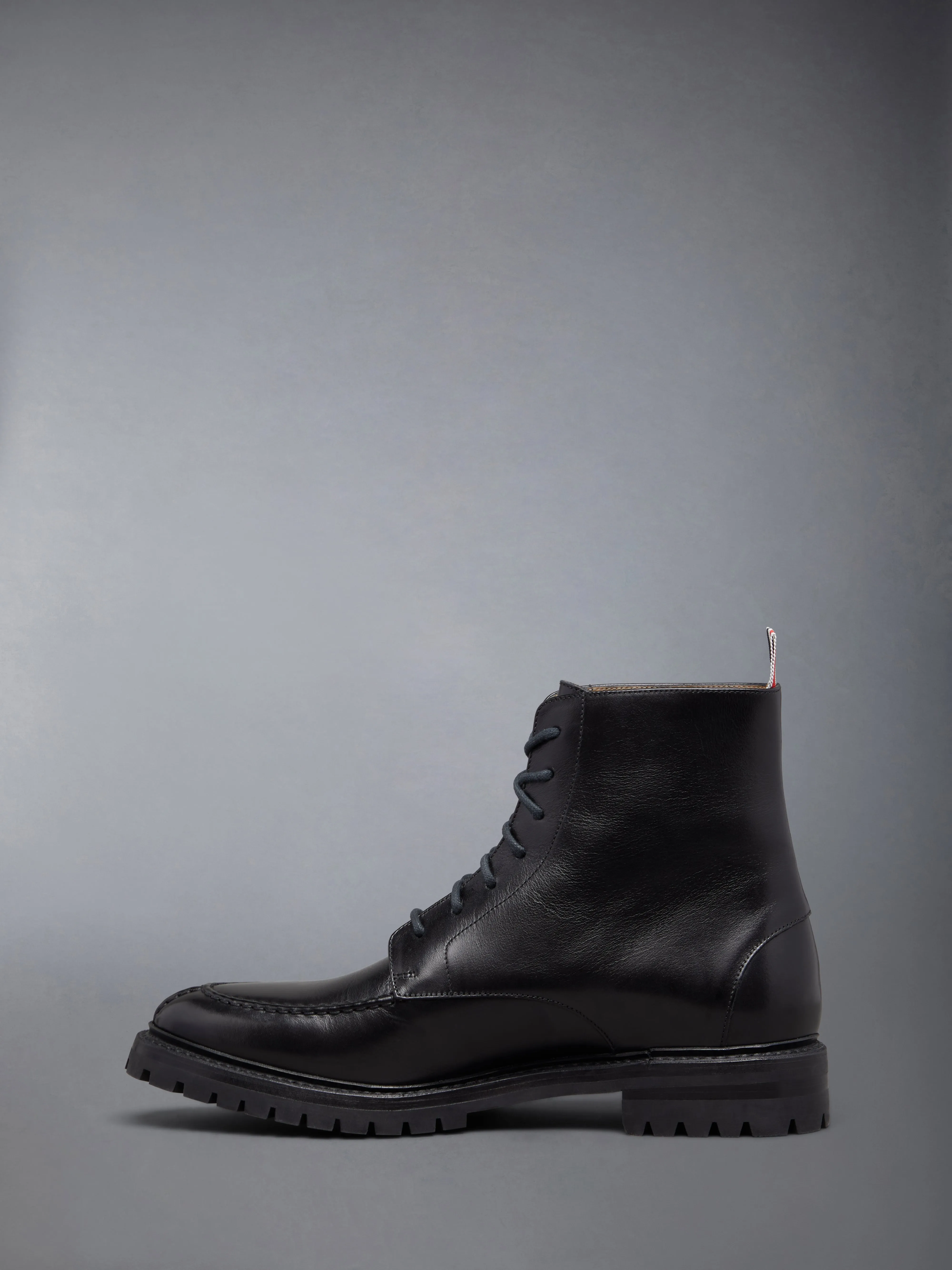 BOX CALF COMMANDO SOLE APRON STITCH BOOT sold by Thom Browne product image thumbnail 3