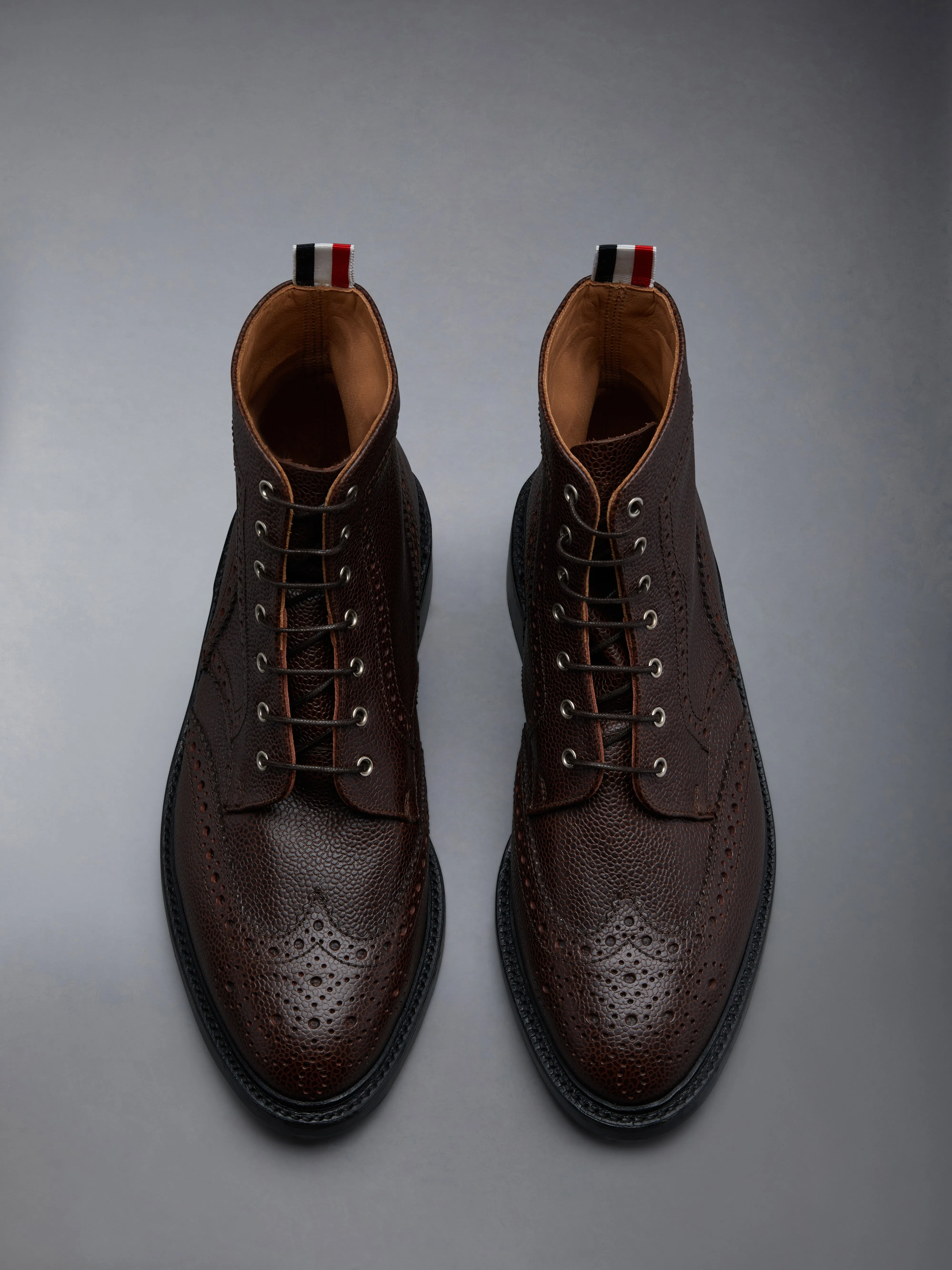 BOX CALF RUBBER SOLE WINGTIP BOOT sold by Thom Browne product image thumbnail 5