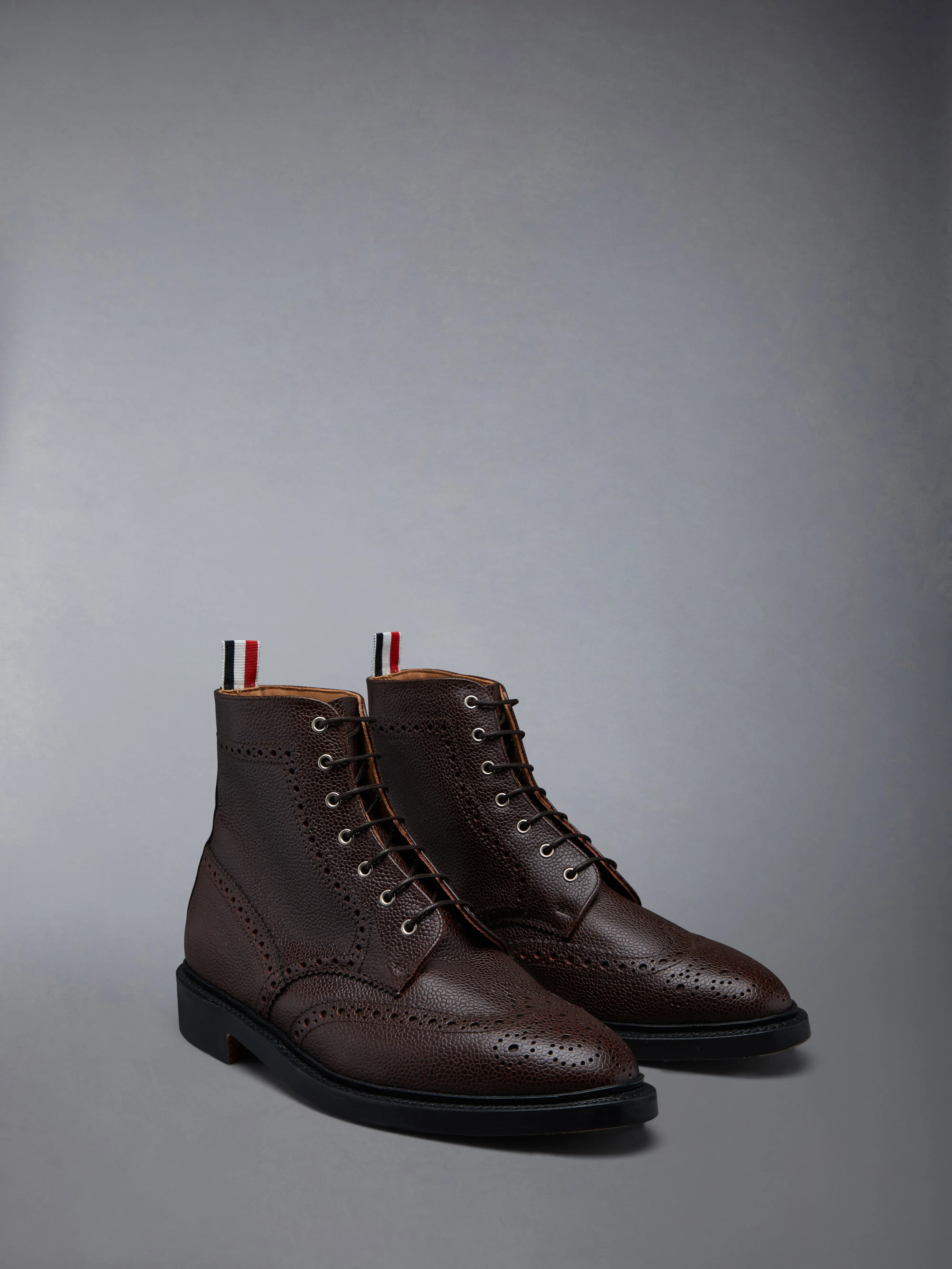 BOX CALF RUBBER SOLE WINGTIP BOOT sold by Thom Browne product image thumbnail 2