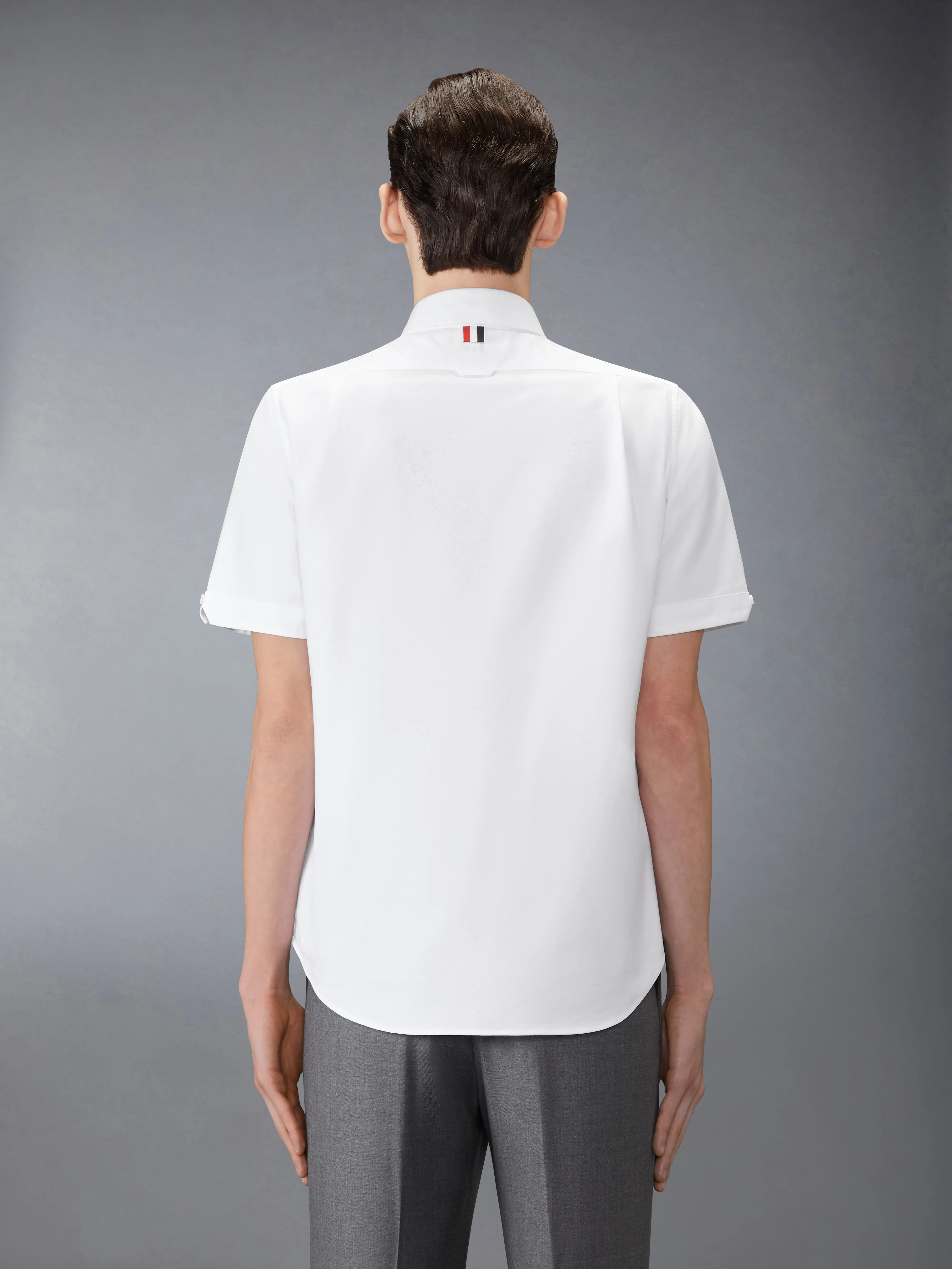 RWB EMBROIDERY SHORT SLEEVE SHIRT sold by Thom Browne product image thumbnail 3