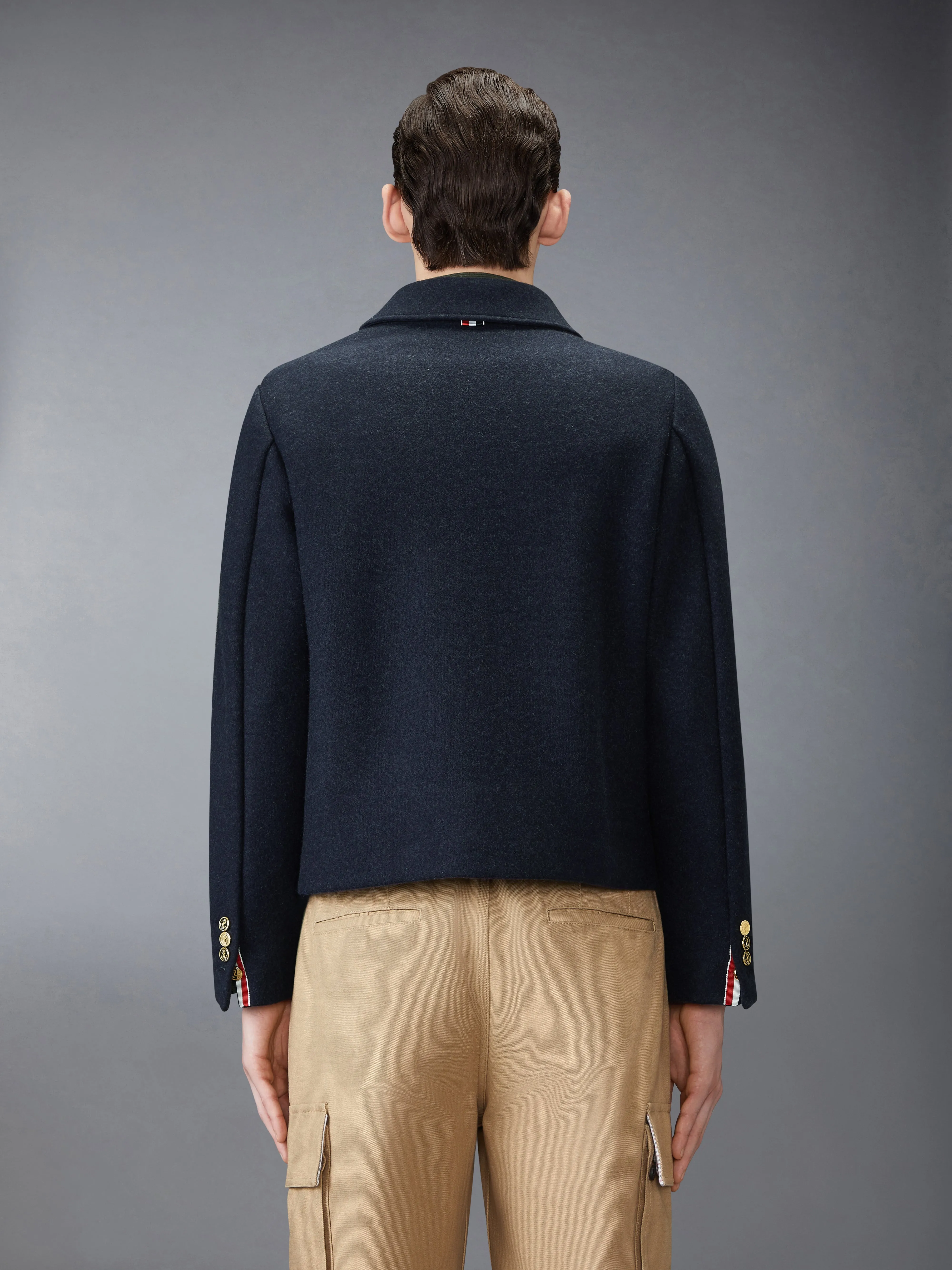 CASHMERE DOUBLE FACE JACKET sold by Thom Browne product image thumbnail 2
