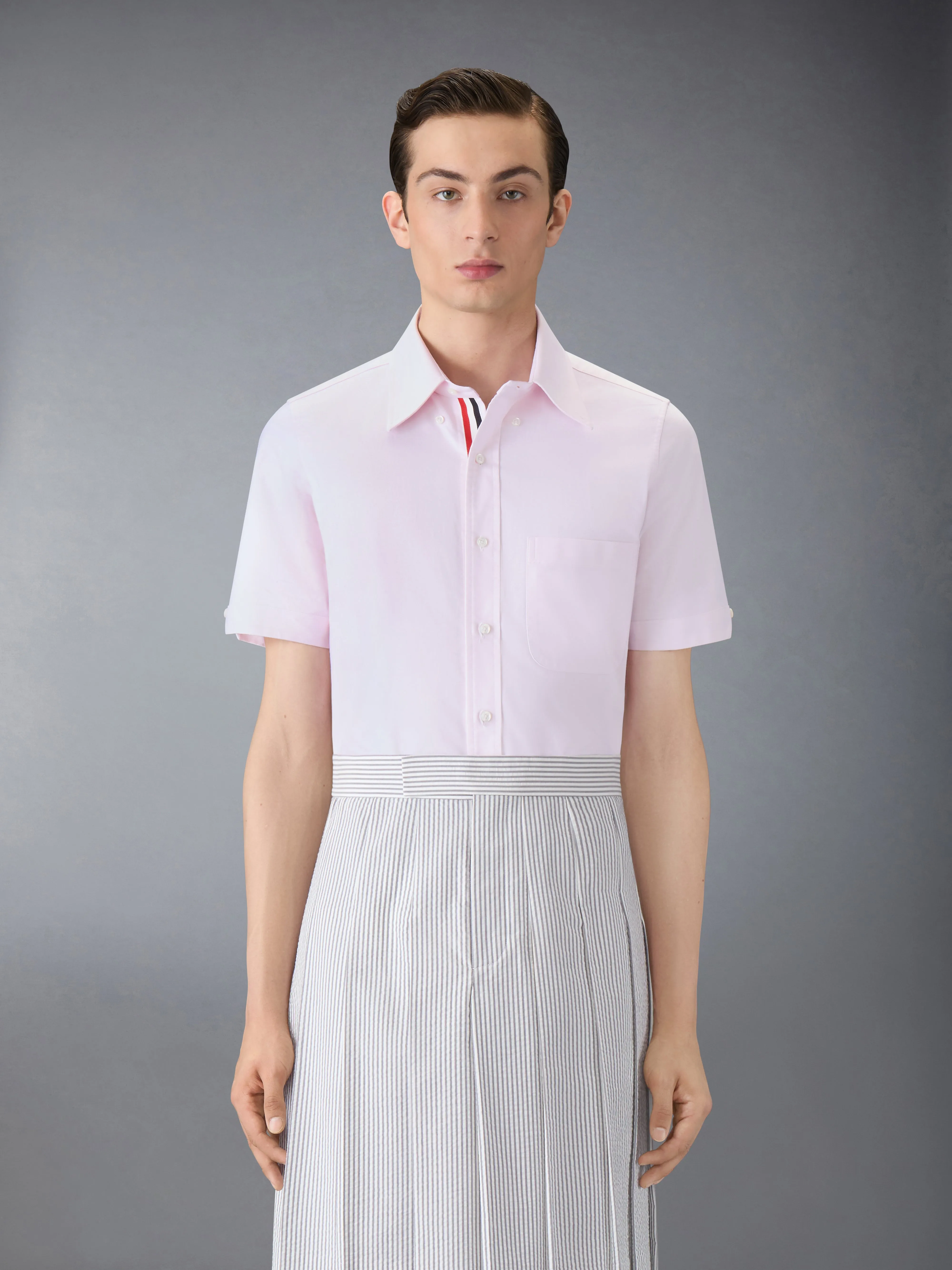 OXFORD SHORT SLEEVE SHIRT sold by Thom Browne