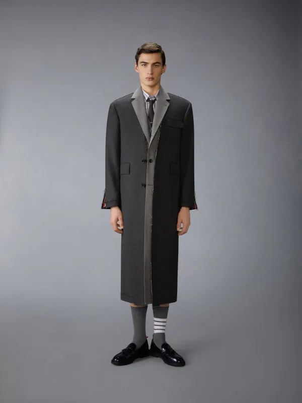 DECONSTRUCTED FRESCO OVERCOAT sold by Thom Browne