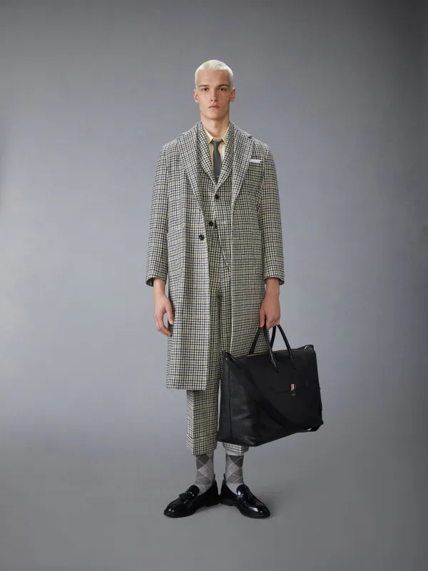 GINGHAM CHECK POPLIN SHORT SLEEVE SHIRT sold by Thom Browne
