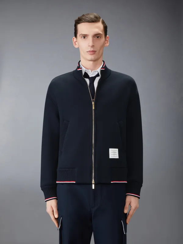 LOOPBACK OVERSIZED RWB STRIPE JACKET sold by Thom Browne
