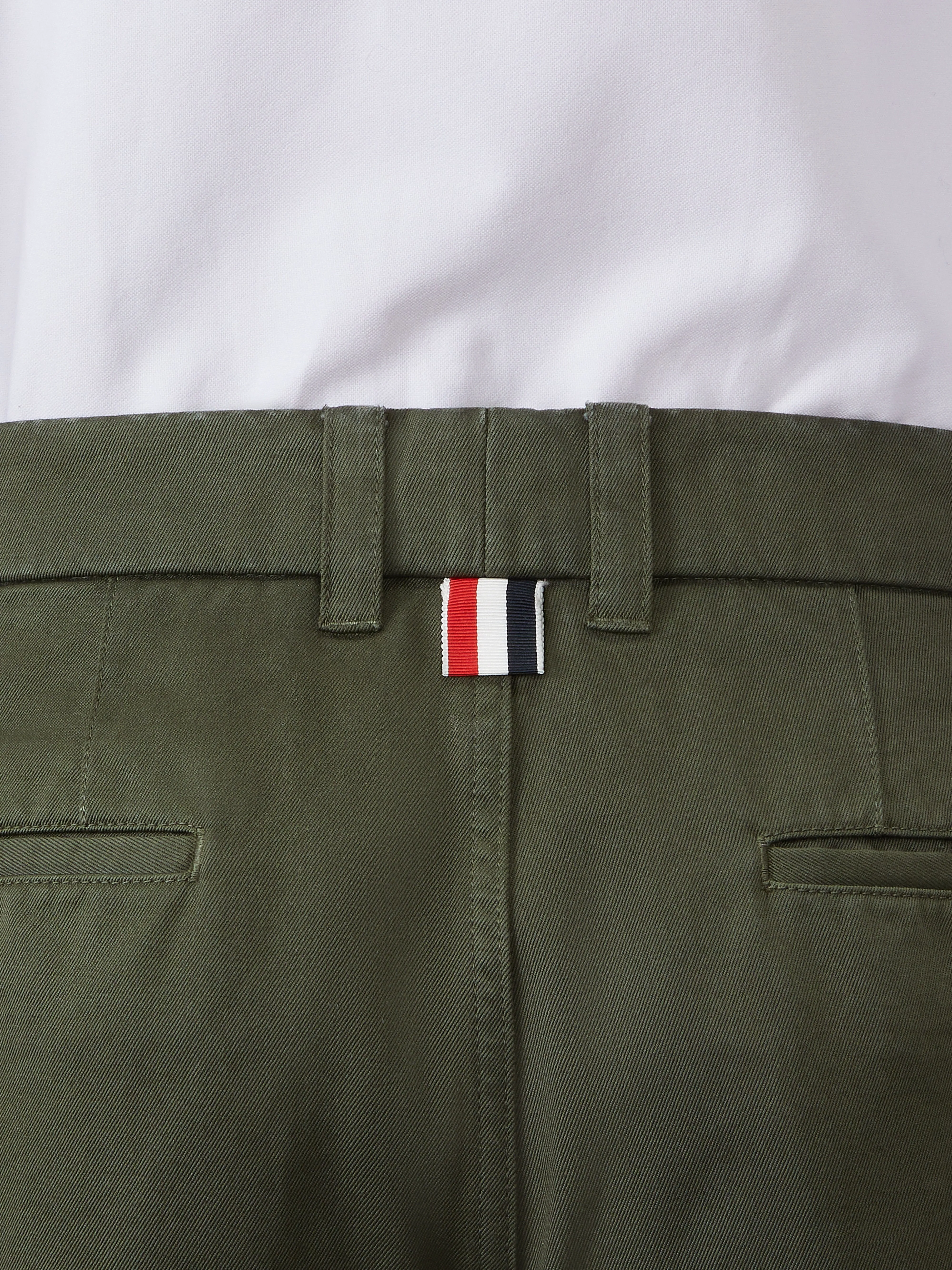 COTTON TWILL UTILITY CHINO TROUSER sold by Thom Browne product image thumbnail 4