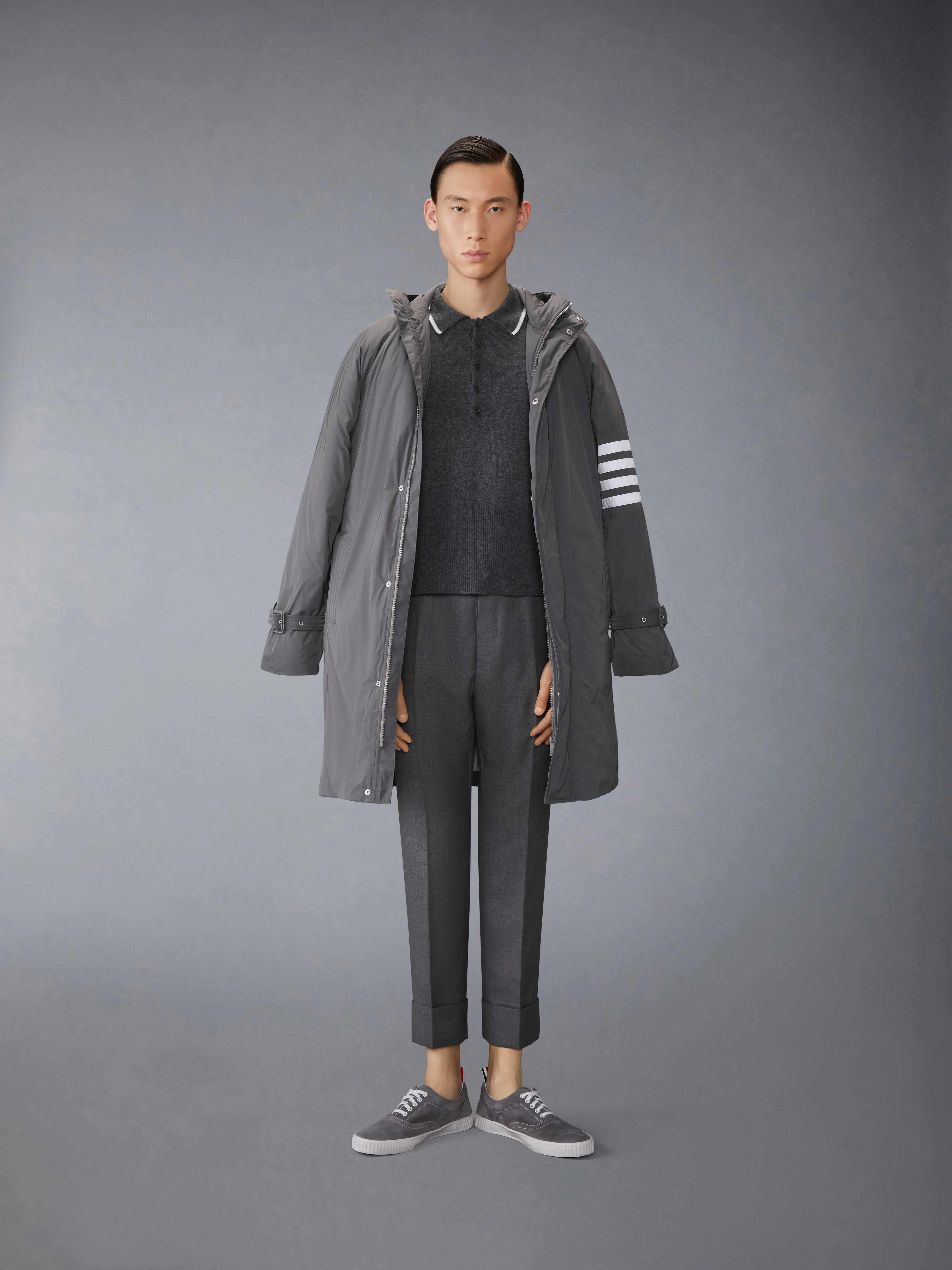 POLY TWILL 4-BAR DOWN FILLED PARKA sold by Thom Browne product image thumbnail 5