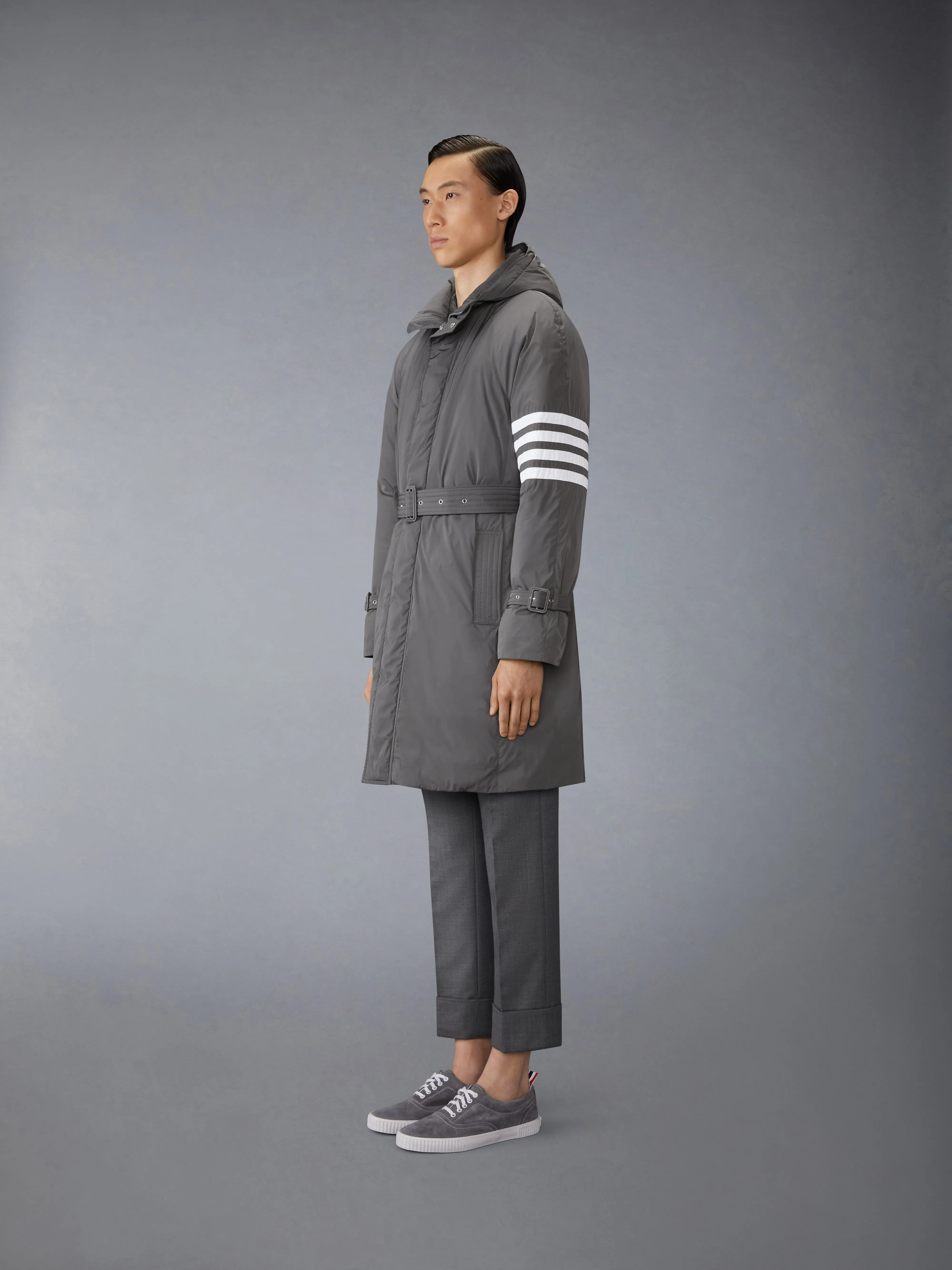 POLY TWILL 4-BAR DOWN FILLED PARKA sold by Thom Browne product image thumbnail 3