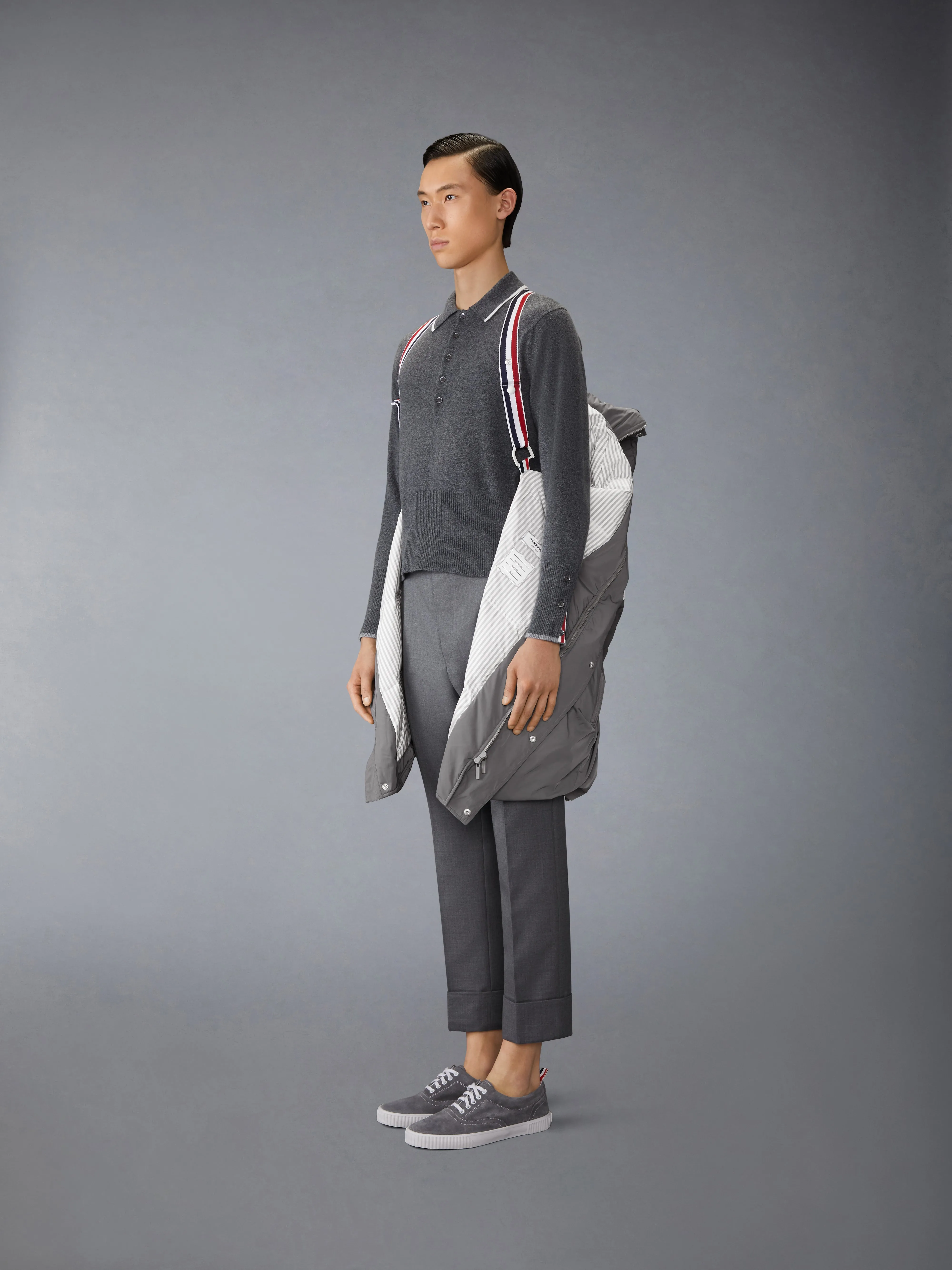 POLY TWILL 4-BAR DOWN FILLED PARKA sold by Thom Browne product image thumbnail 4