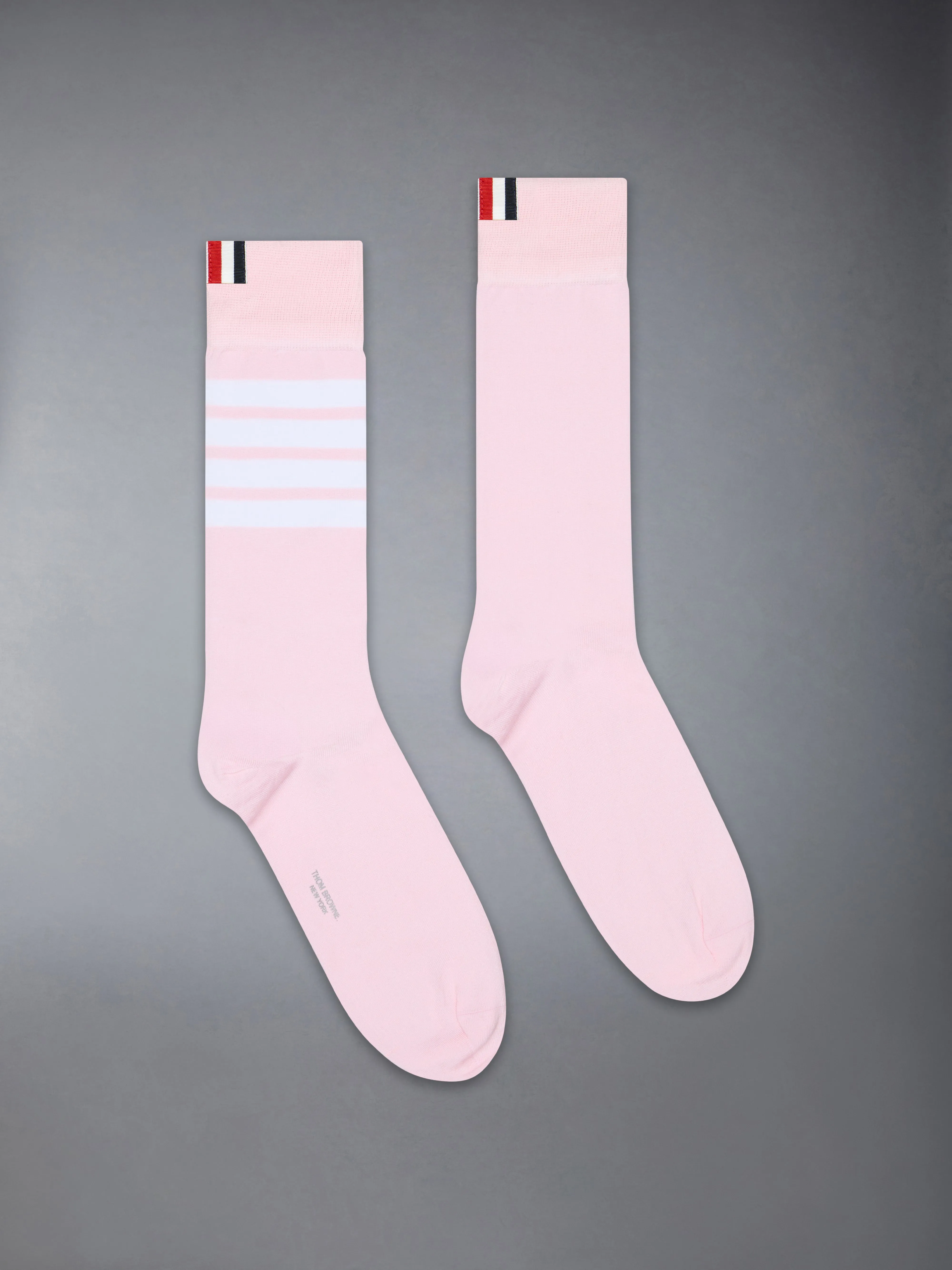 COTTON 4-BAR MID CALF SOCKS sold by Thom Browne